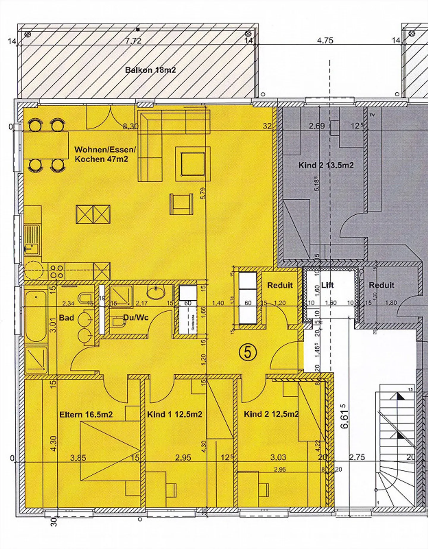 4.5 Zimmerwohnung in Kerns - Foto 9 von 9
