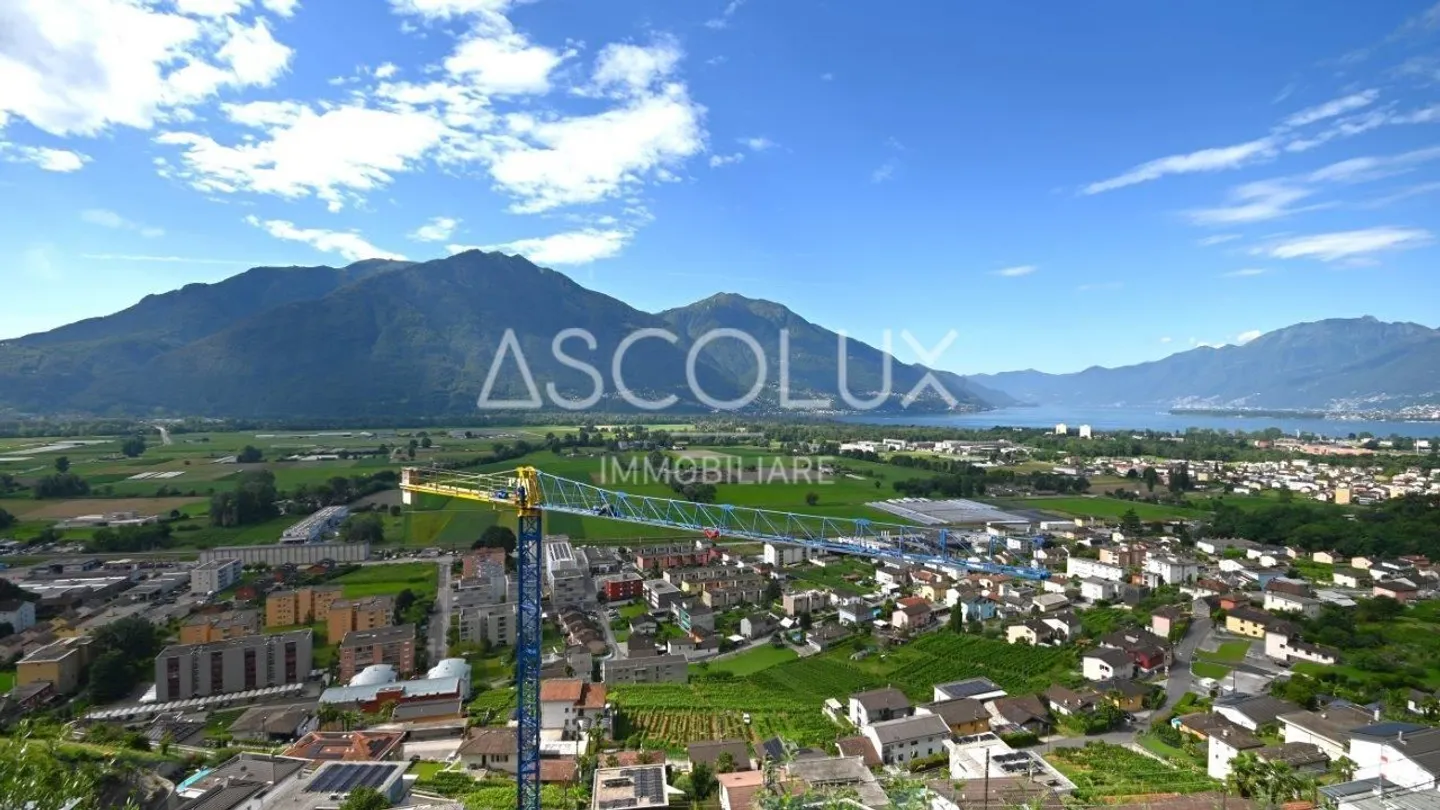 3.5-Zimmer-Wohnung mit Panoramablick und Seesicht | Appartamento 3.5 locali con terrazza coperta, vista panoramica e lago - Photo 3 sur 13