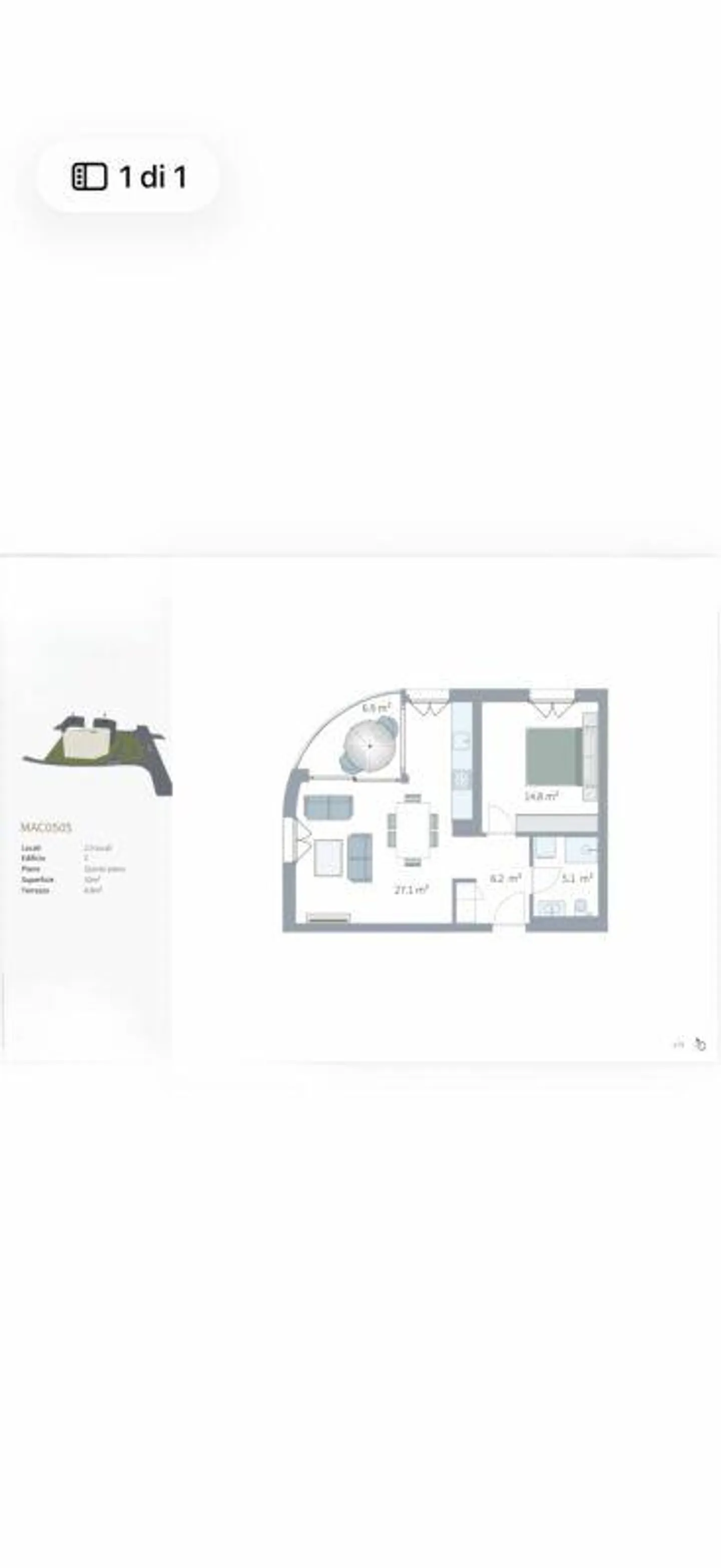 New 2.5-room penthouse apartment with large terrace (furnished) - Photo 15 of 15