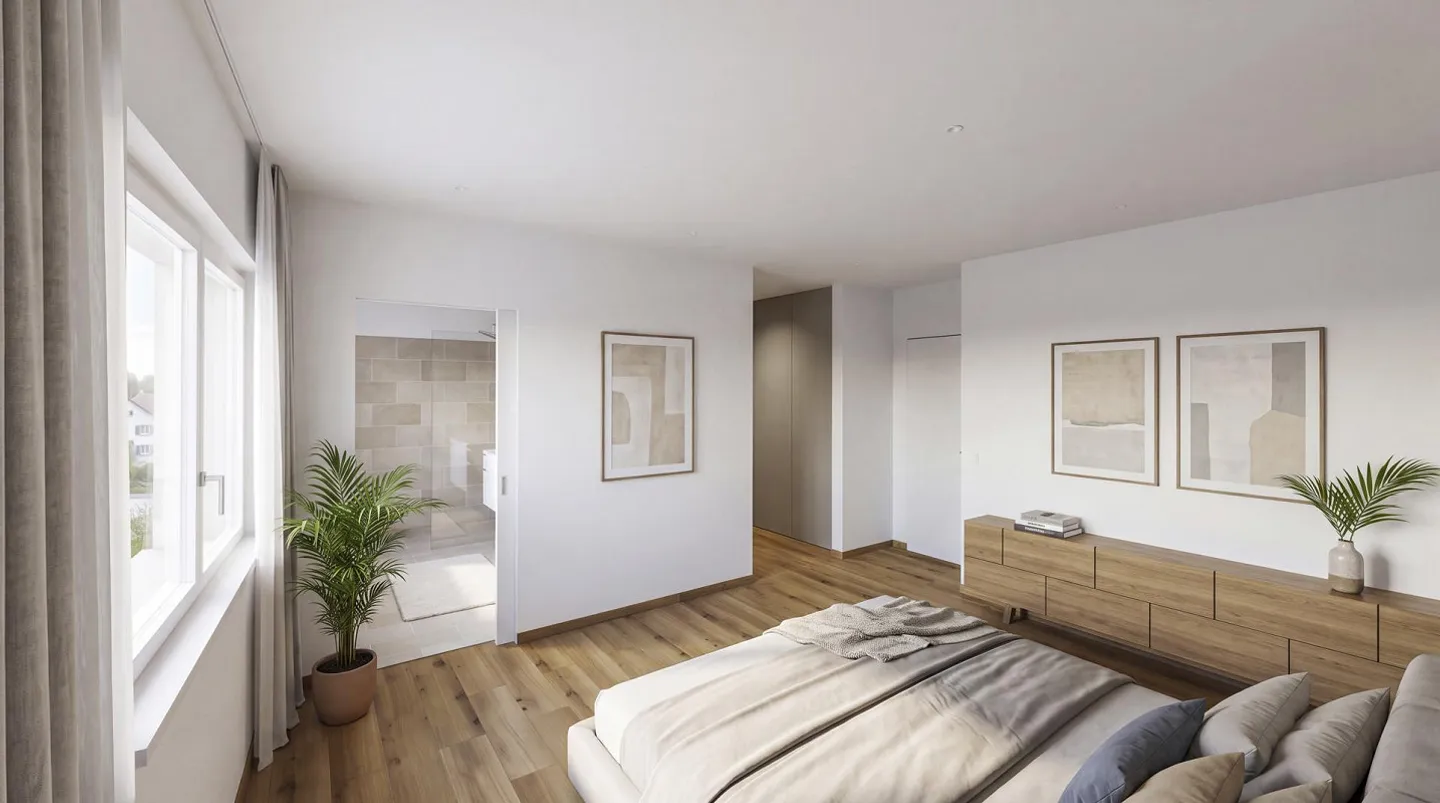 Exklusiver Neubau: 3.5 Zimmerwohnung im Obergeschoss - Photo 4 sur 9
