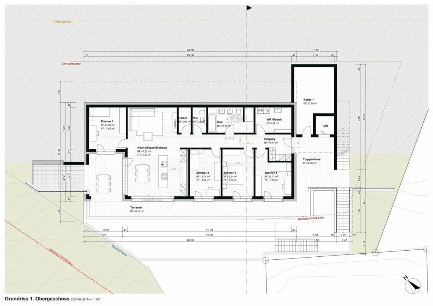 5.5-room new apartment with spacious sun terrace - Photo 4 of 4
