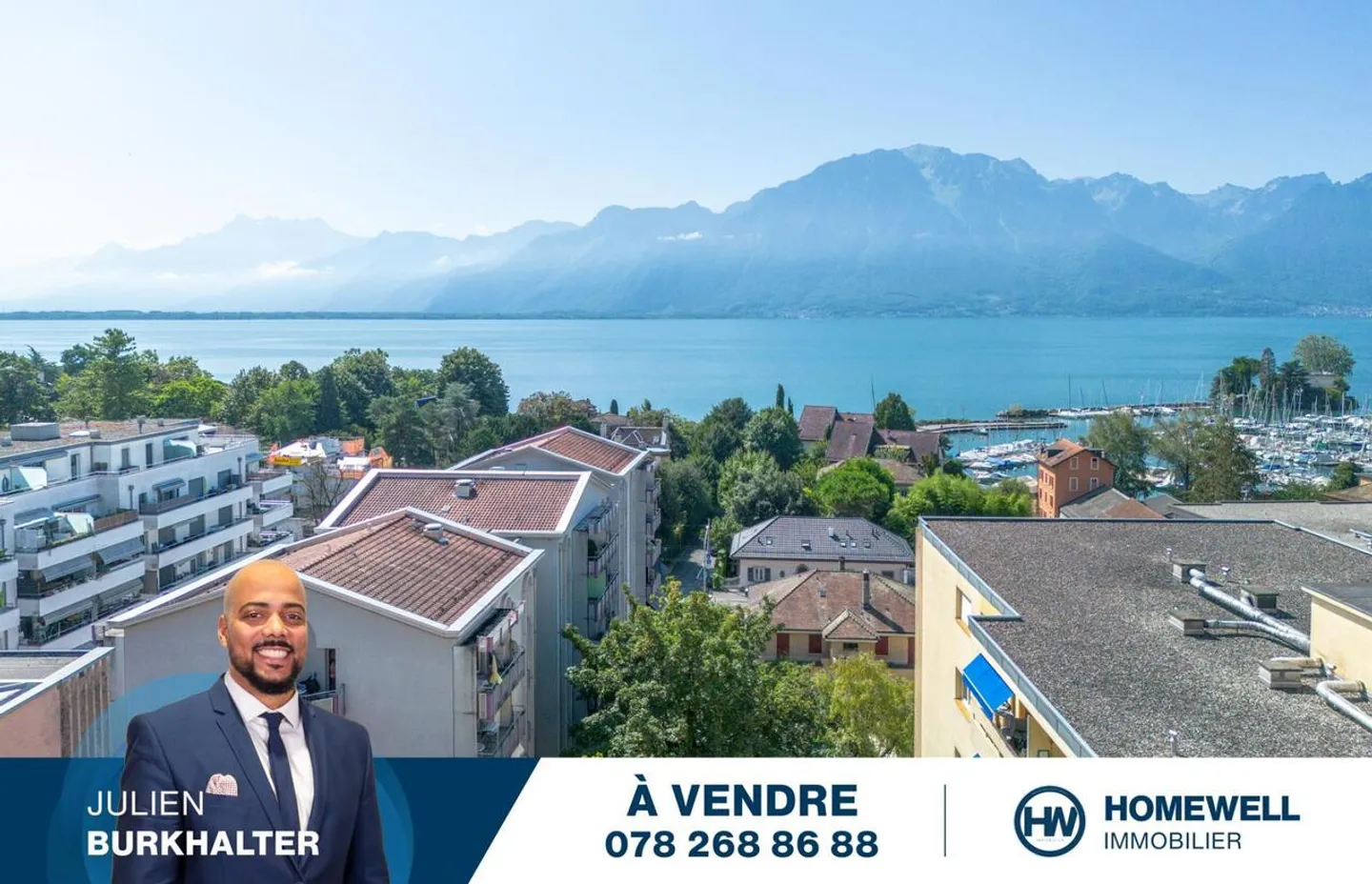 Appartamento mansardato luminoso con vista sul lago a Clarens - Foto 1 di 9