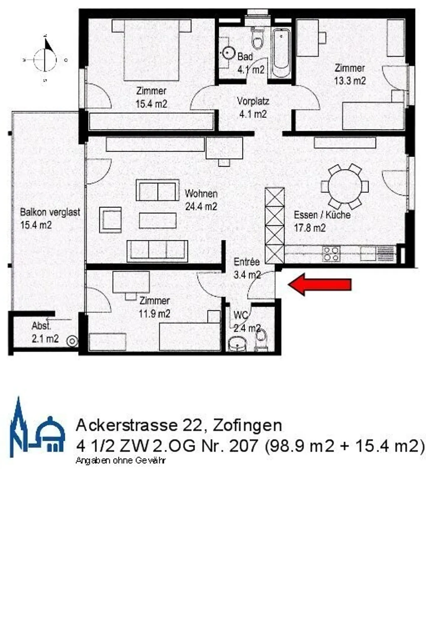 Wunderschöne Wohnung mit Aussicht auf die Landschaft - Foto 11 von 12