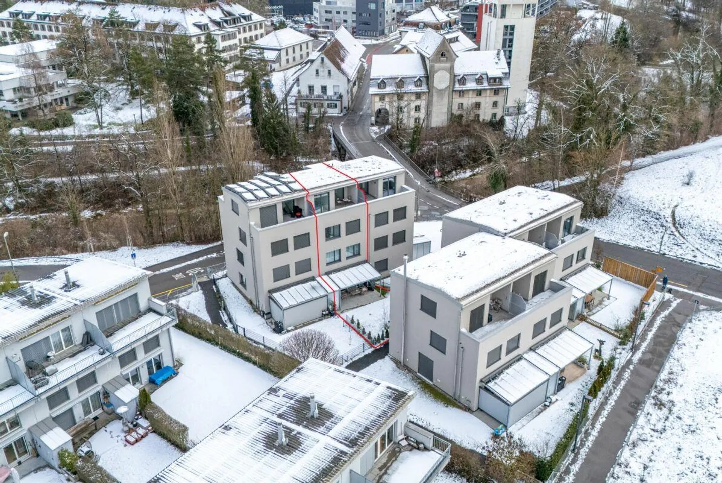 Maison de famille en terrasse moderne de 7,5 pièces directement au bord de la zone de conservation de la nature - Photo 26 sur 26