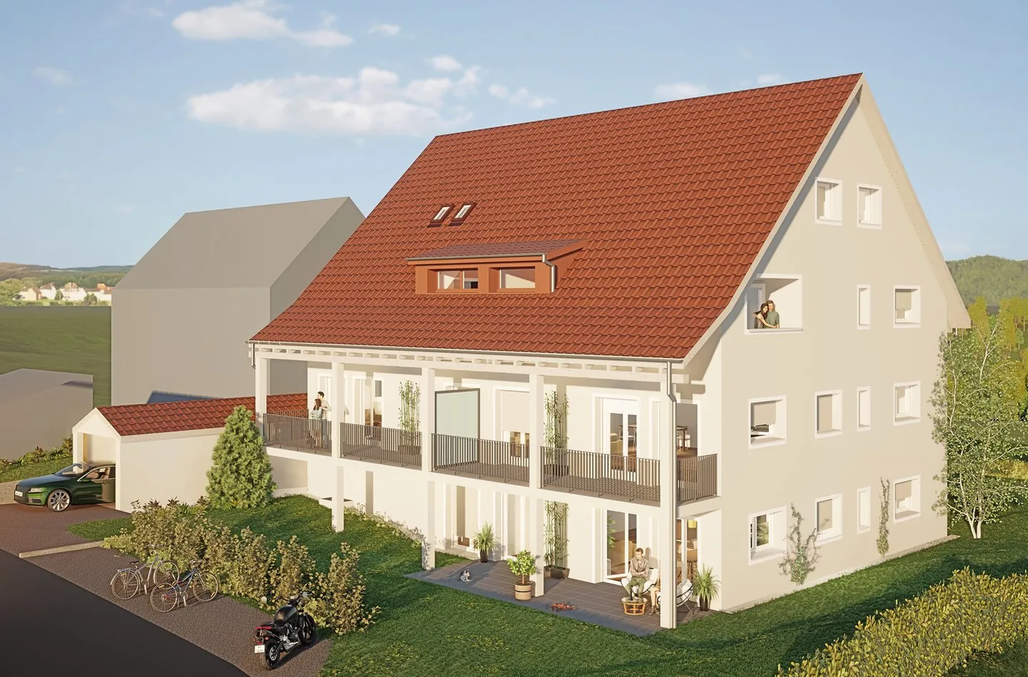 Appartement neuf lumineux de 3,5 pièces au 1er étage - Photo 2 sur 16