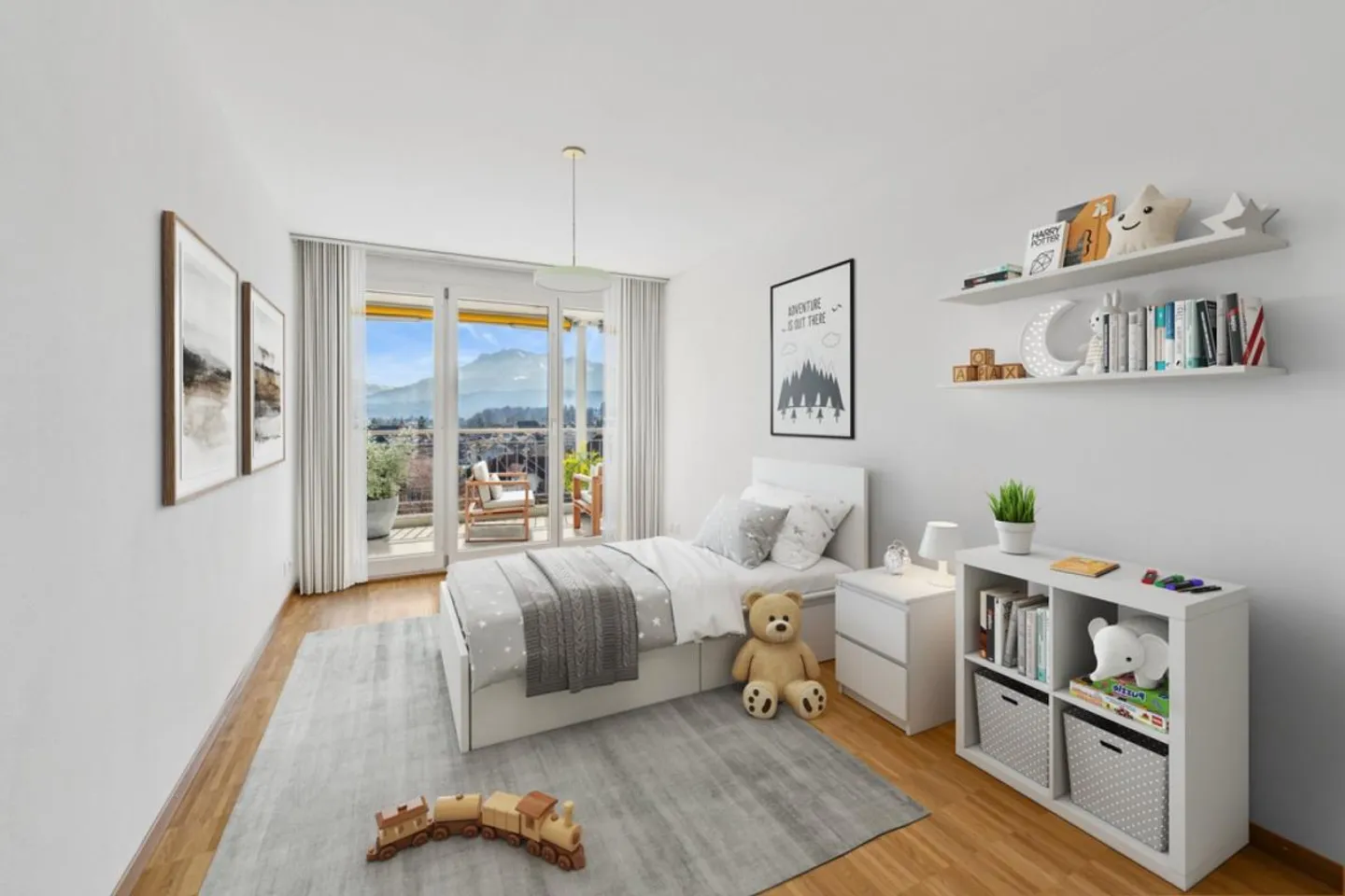 Moderno appartamento di 4,5 stanze con grande terrazza a Rothenburg - Foto 6 di 9