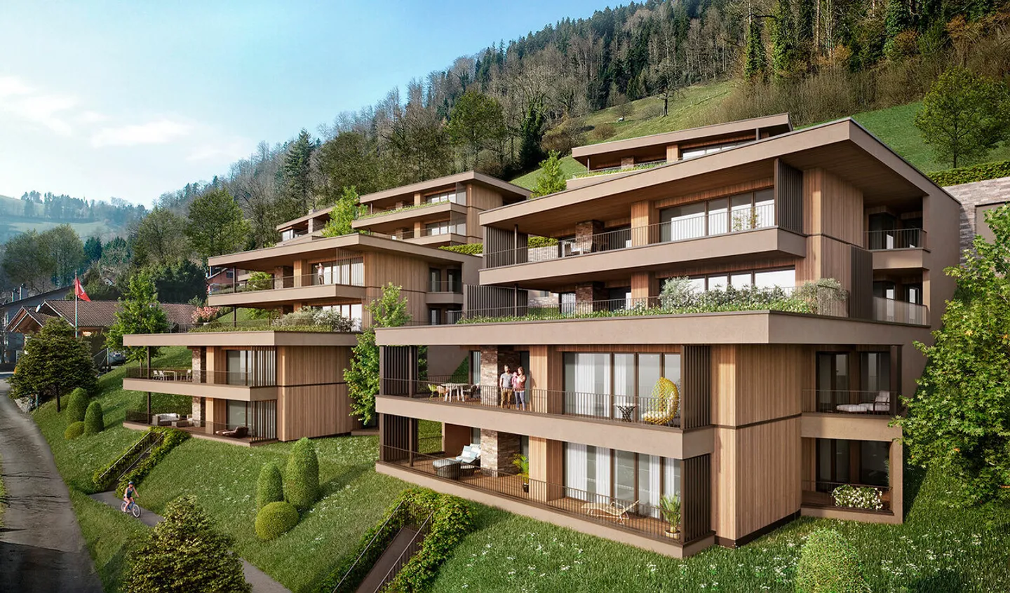 Appartamento nuovo di 5½ locali di alta qualità con vista panoramica - Foto 1 di 2