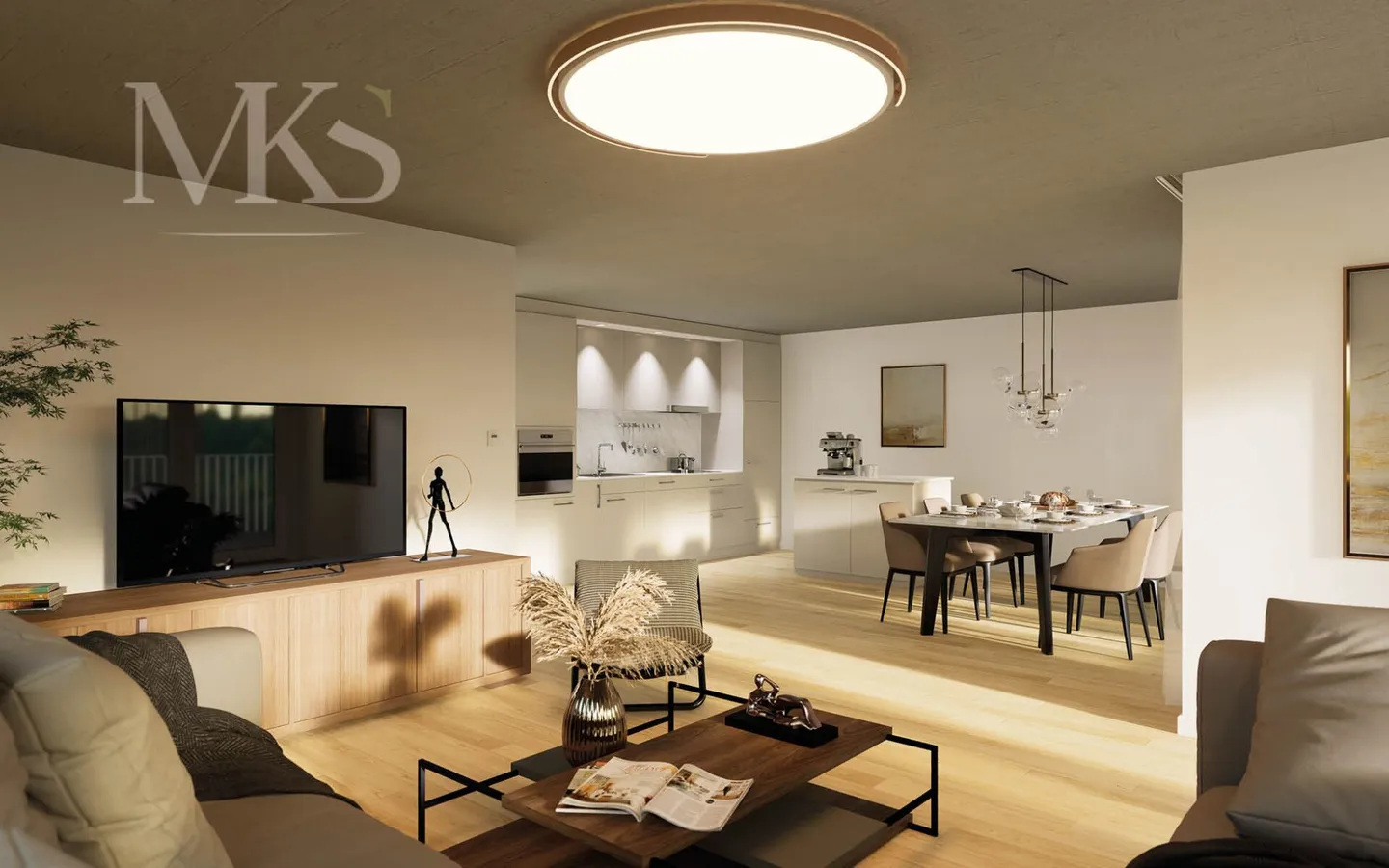 Ampio appartamento di 5,5 stanze in nuova costruzione a Visp (140 m2 con 34 m2 di balcone) - Foto 4 di 16