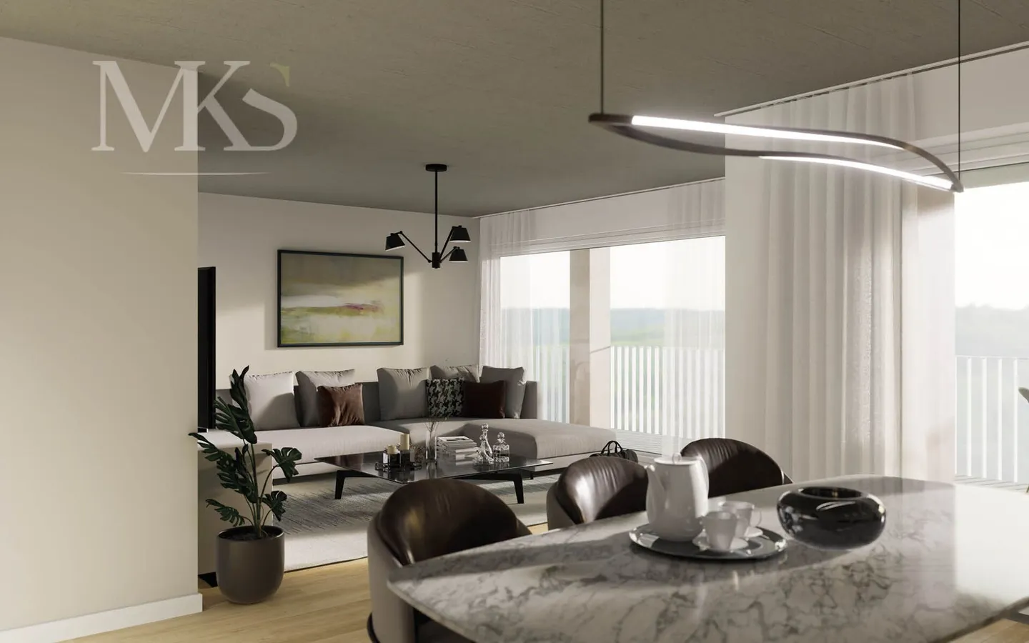 Ampio appartamento di 3,5 stanze in nuova costruzione a Visp (89 m2) - Foto 2 di 8