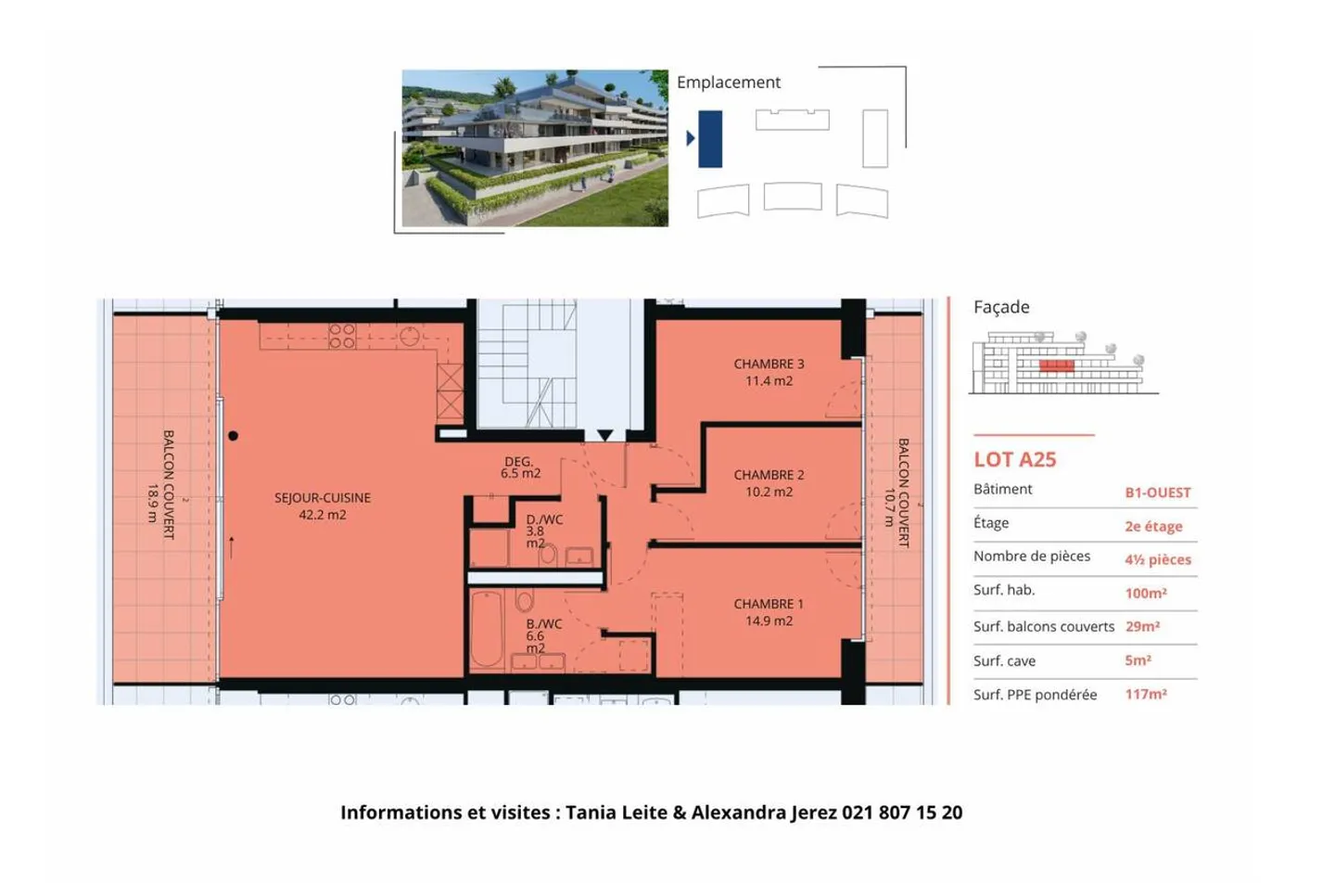 Nouvelle promotion : appartement de 4.5 pièces avec balcons couverts - Photo 13 sur 13