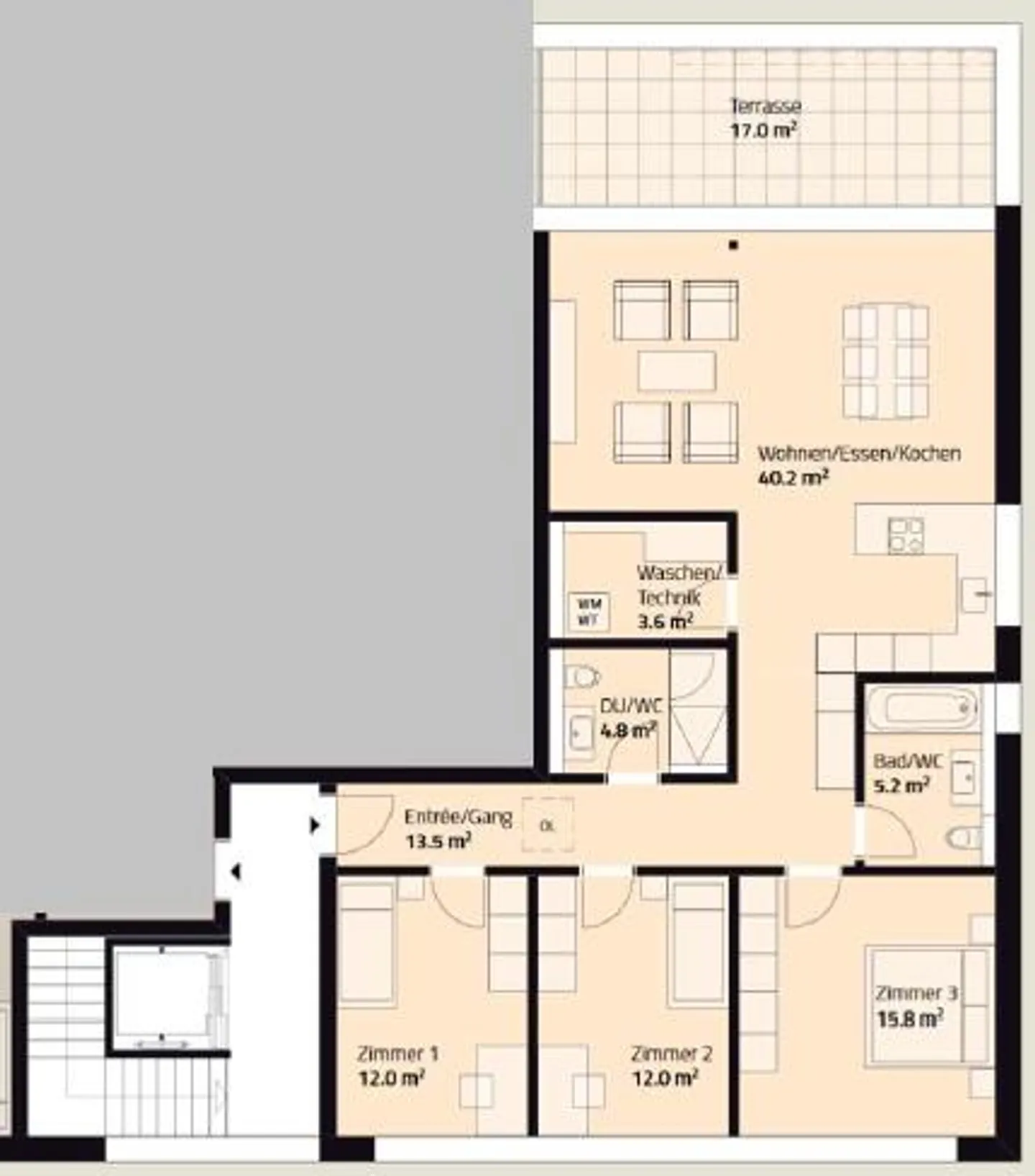 Moderne 4.5-Zimmer-Eigentumswohnung in Schul- und Seenähe - Foto 11 von 11