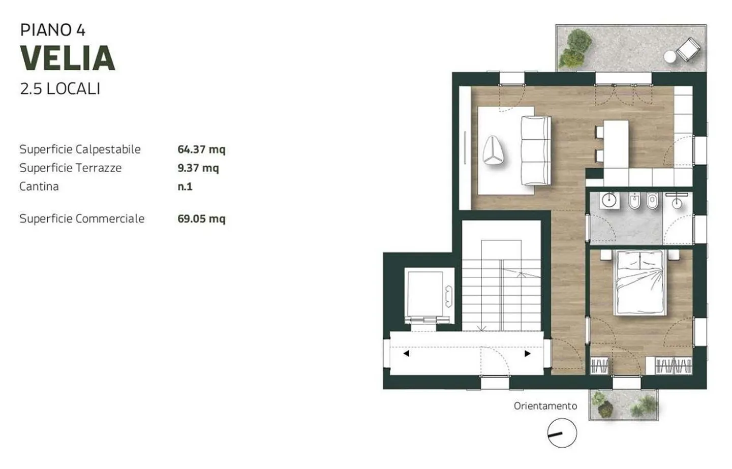 Nouvel appartement de 2,5 pièces à Tesserete - Photo 10 sur 10