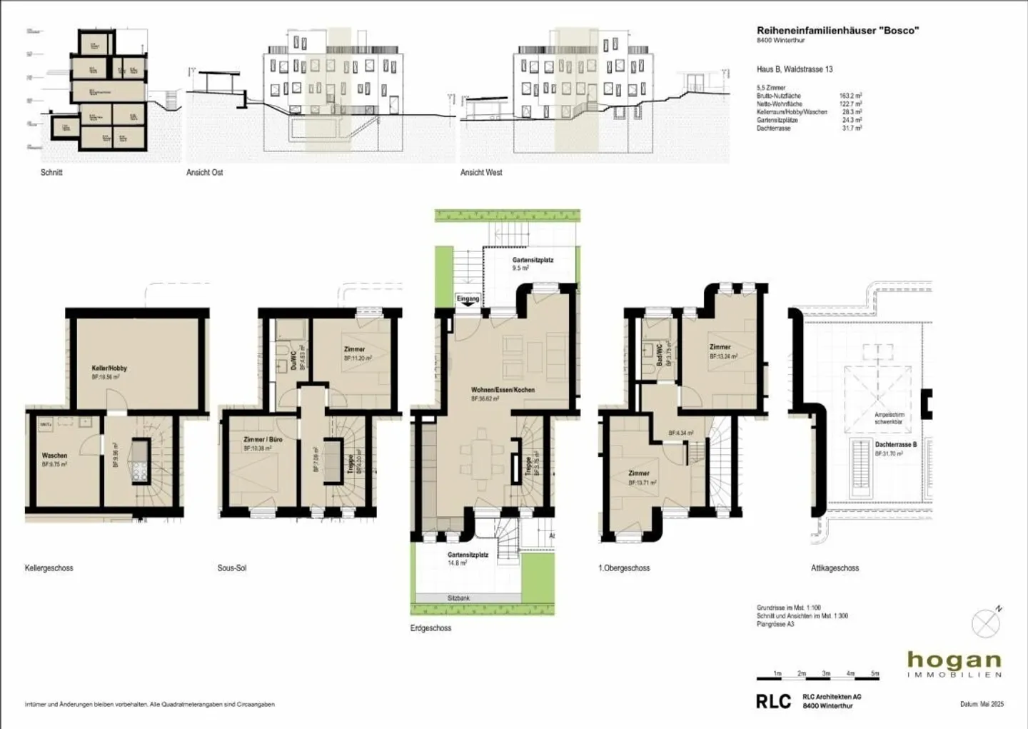 BOSCO : Maisons de ville 5.0/5.5 pièces à Winterthur - Photo 11 sur 13