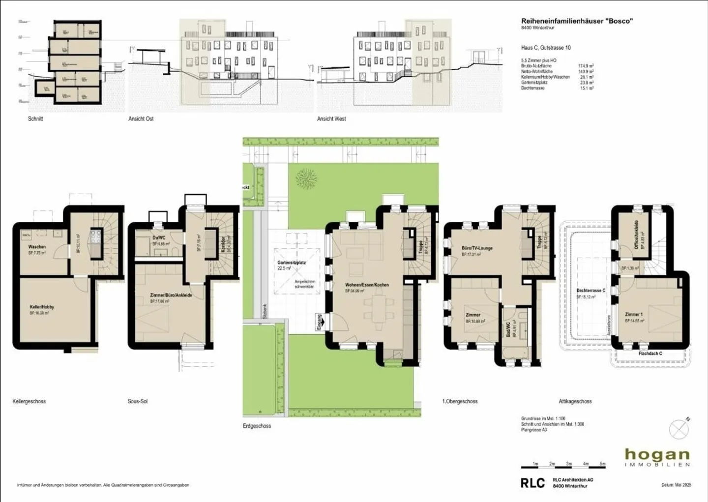 BOSCO : Maisons de ville 5.0/5.5 pièces à Winterthur - Photo 12 sur 13