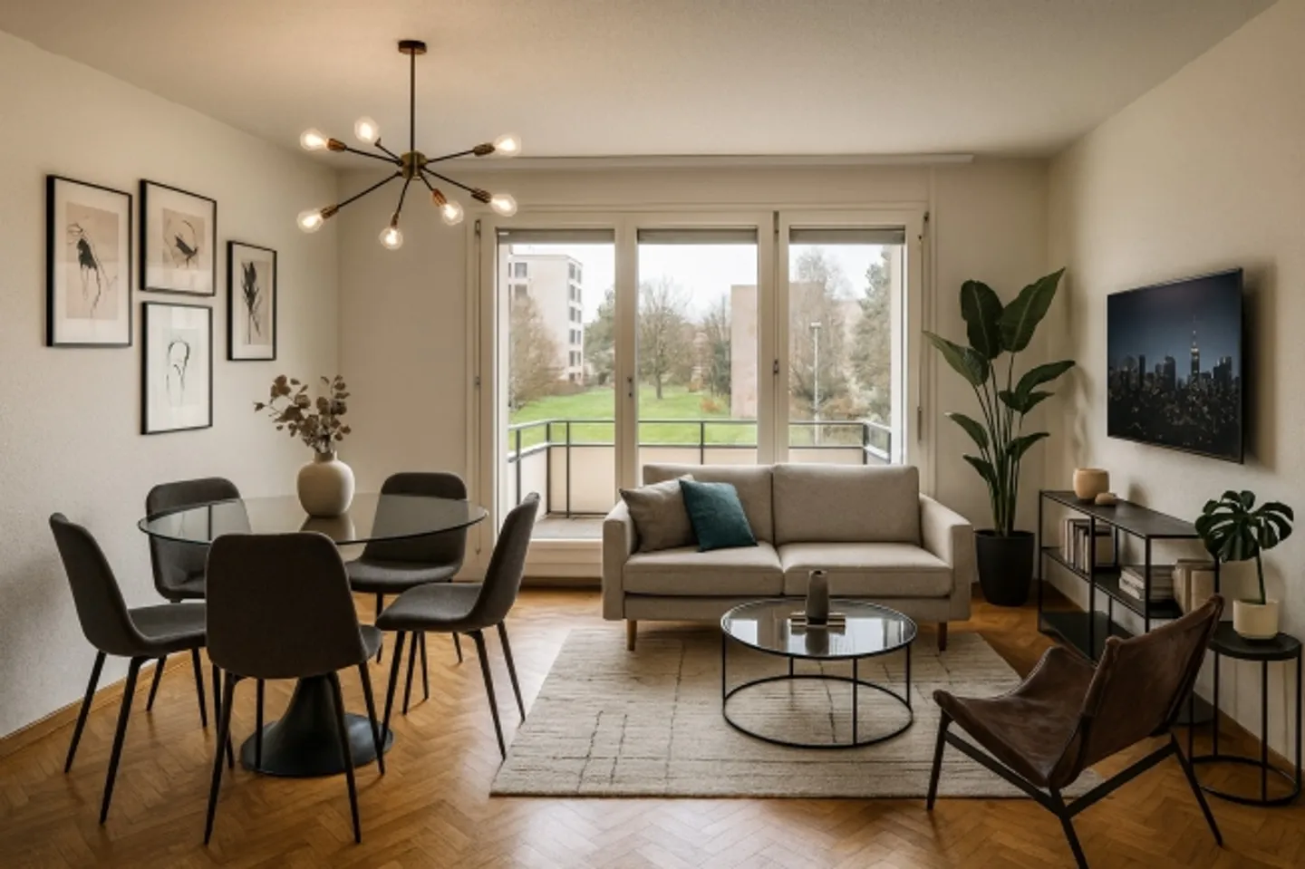 4-room apartment for temporary use in Zurich-Oerlikon (limited until 31.03.2026) - Photo 1 of 1
