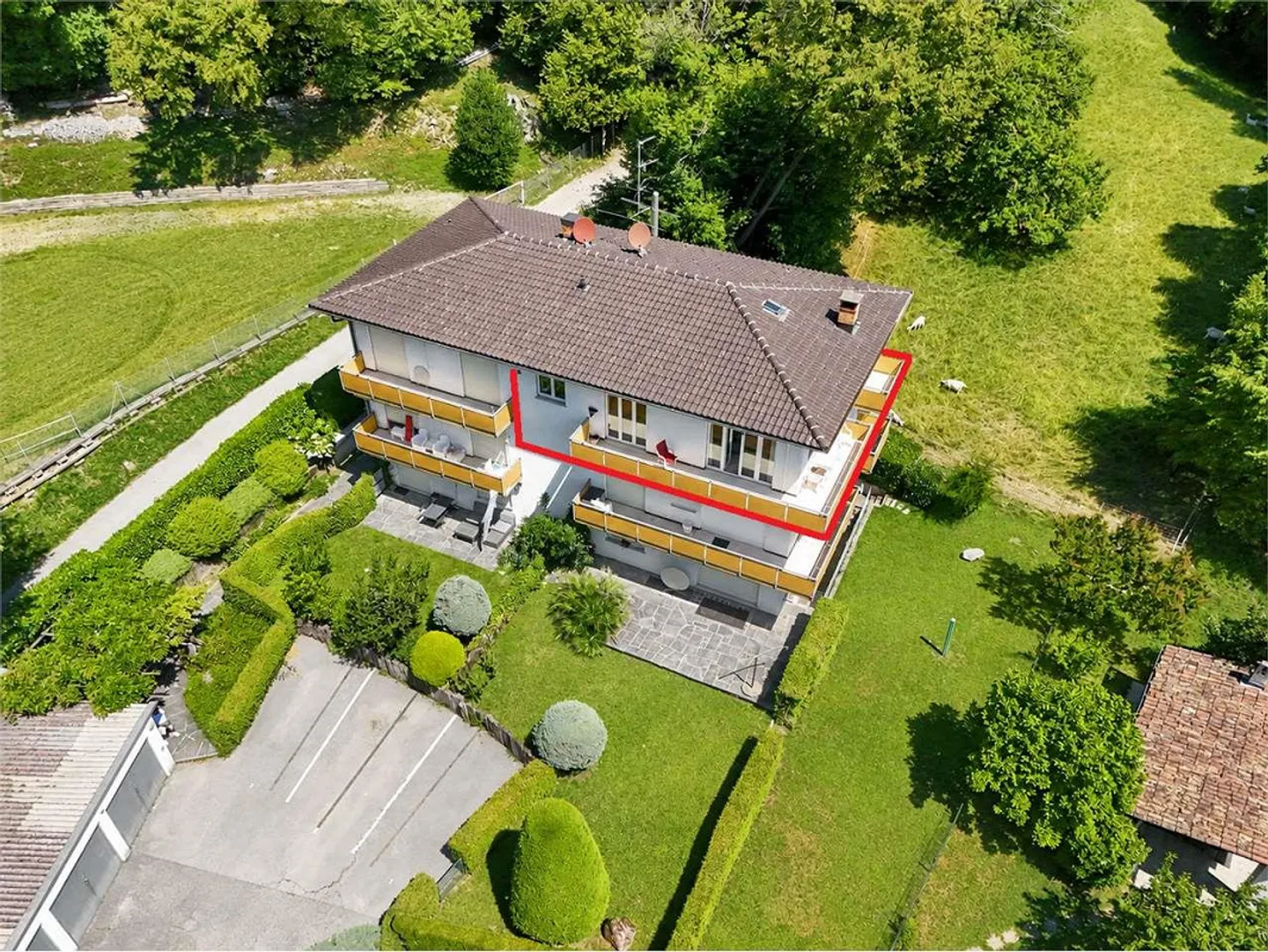 Penthouse 3.5 Zimmer in Carona - auch als Zweitwohnsitz - Foto 1 von 13