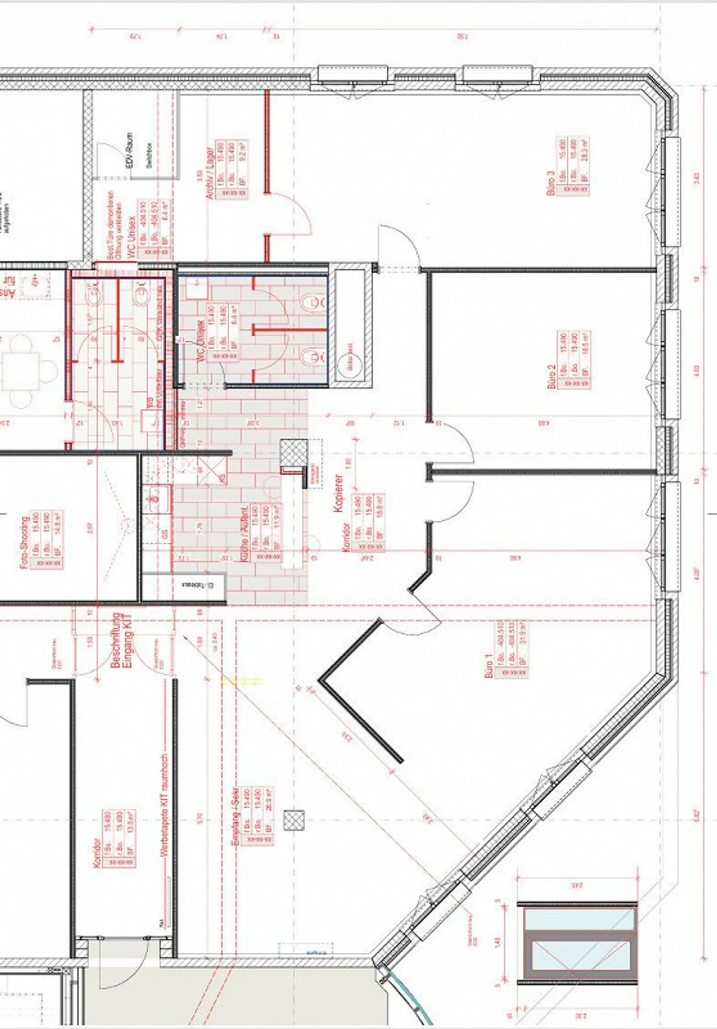 Espace de bureau de haute qualité de 159 m² dans un emplacement central - Photo 13 sur 13