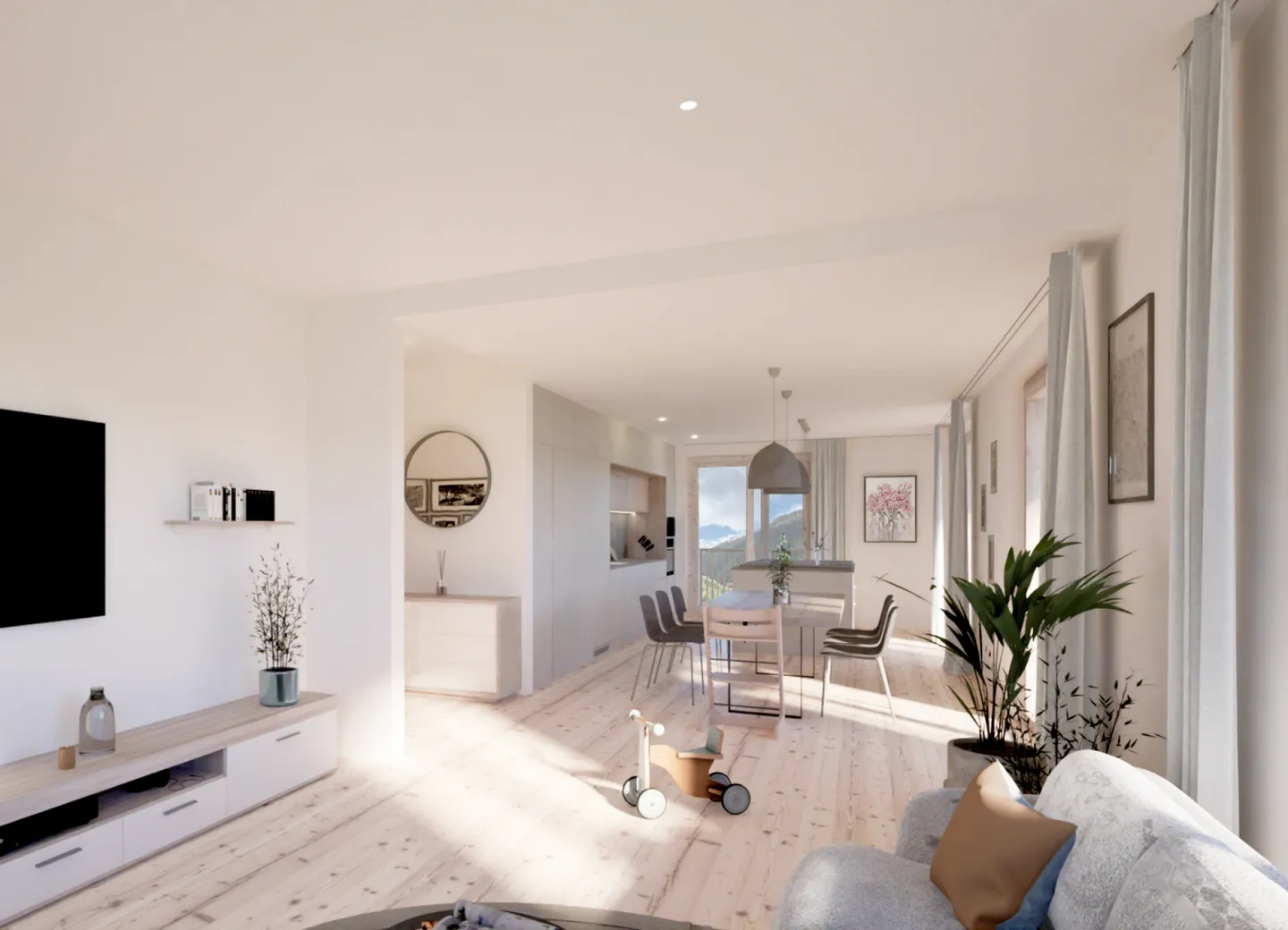 Nuovo edificio residenziale con tre appartamenti di 4,5 stanze - Foto 4 di 7