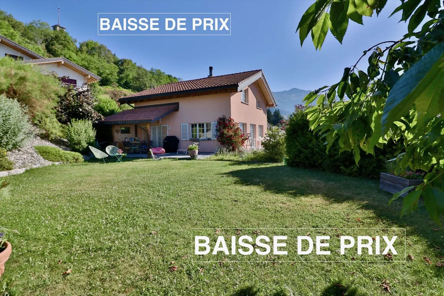 RIDUZIONE DEL PREZZO - Randogne - Bella villa indipendente di 6,5 locali con giardino e studio - Foto 1 di 13