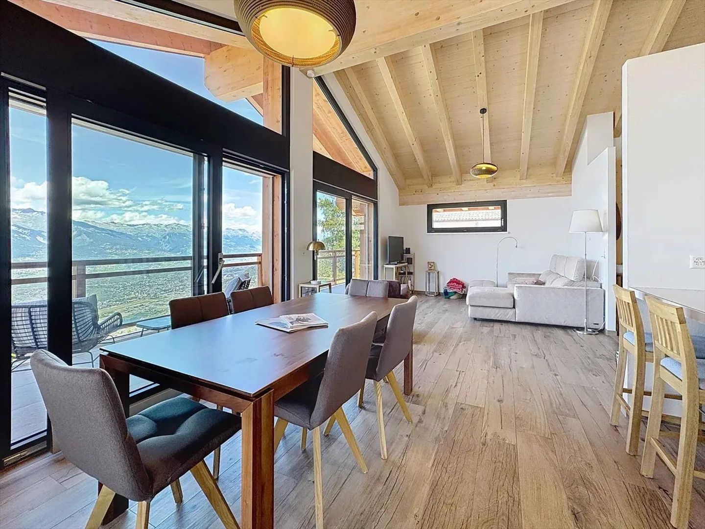 Nendaz - Chalet contemporaneo con vista mozzafiato sulla valle - Foto 4 di 13