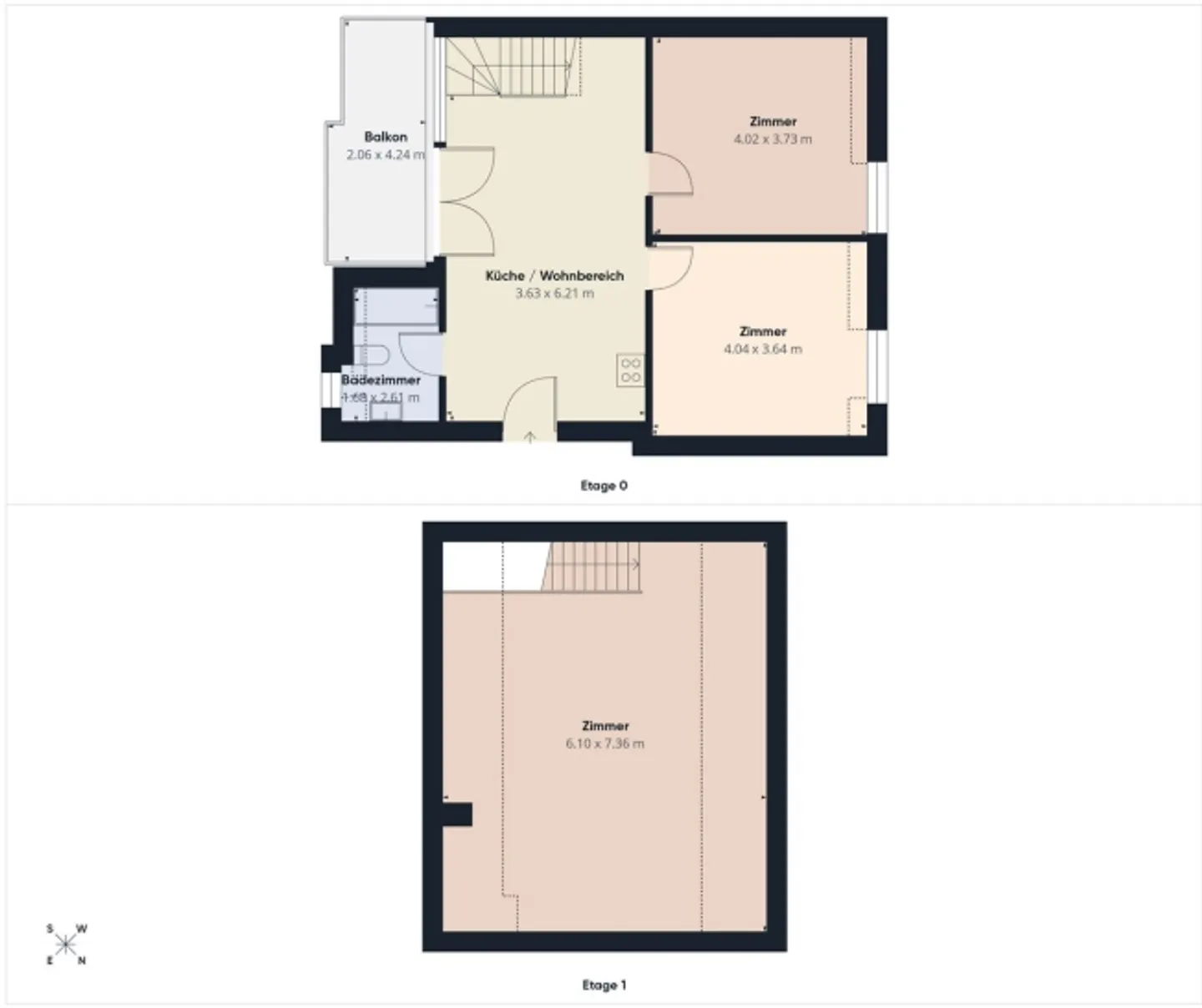 Vivere su due piani - con balcone, ascensore, torre di lavaggio e giardino comune - Foto 13 di 13