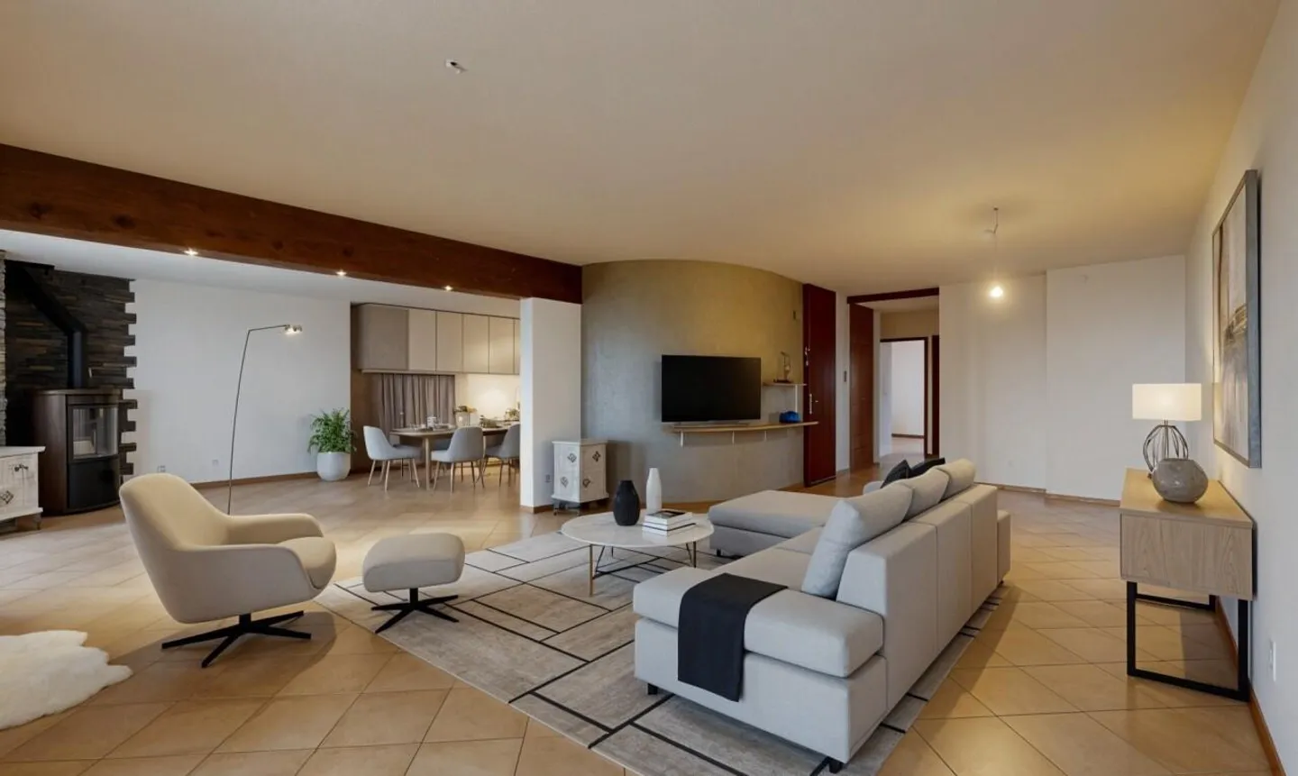 Apartment with a panorama of the lake and the Alps, close to the center - Photo 1 of 11