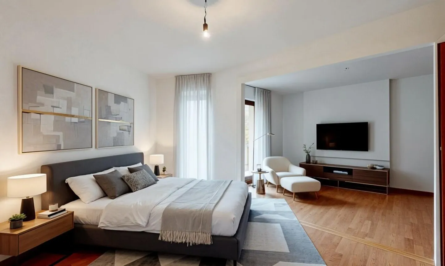 Apartment with a panorama of the lake and the Alps, close to the center - Photo 9 of 11