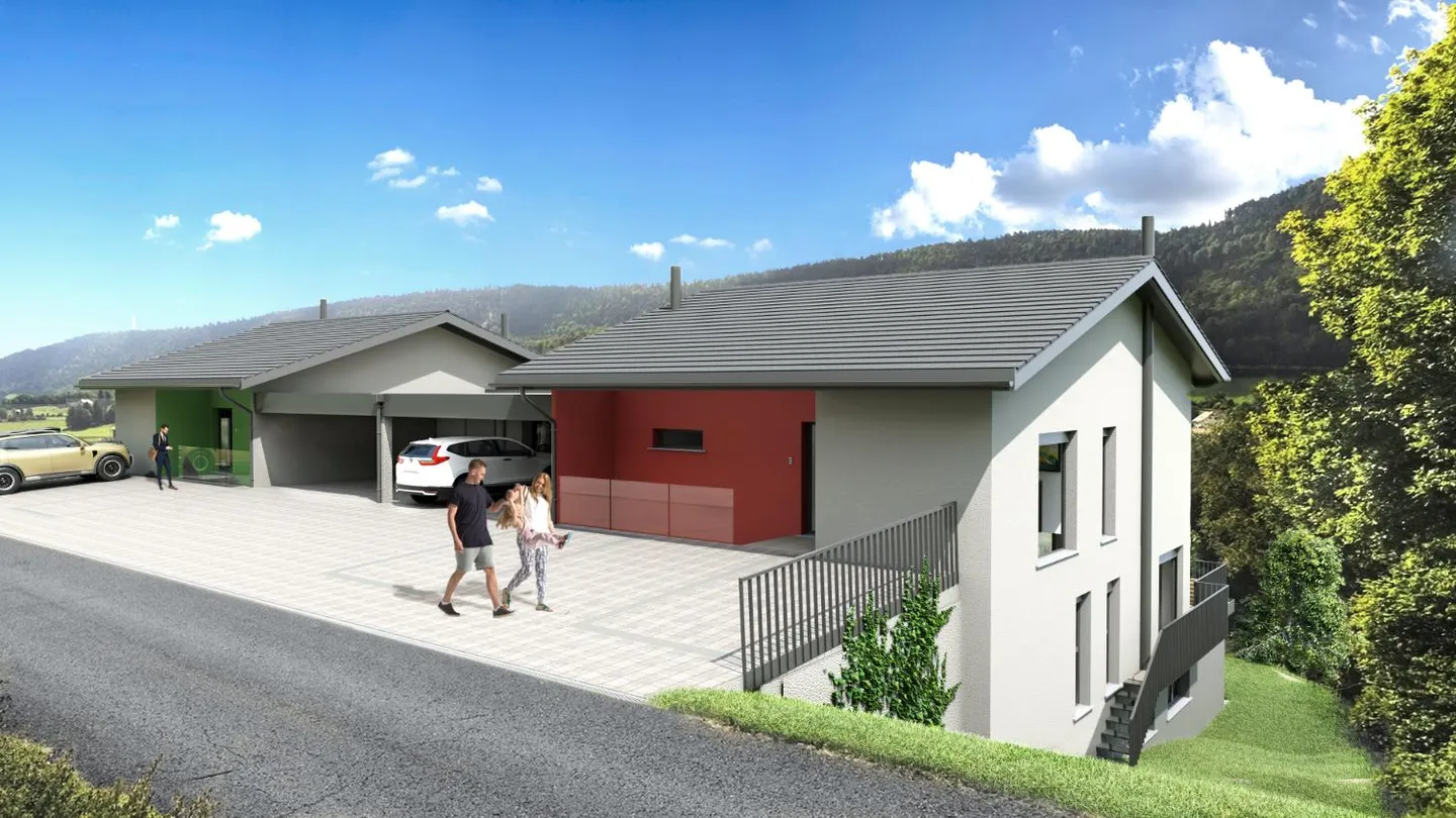 Duplex-Villa mit 73 m² Terrasse in Vallorbe - Foto 3 von 3