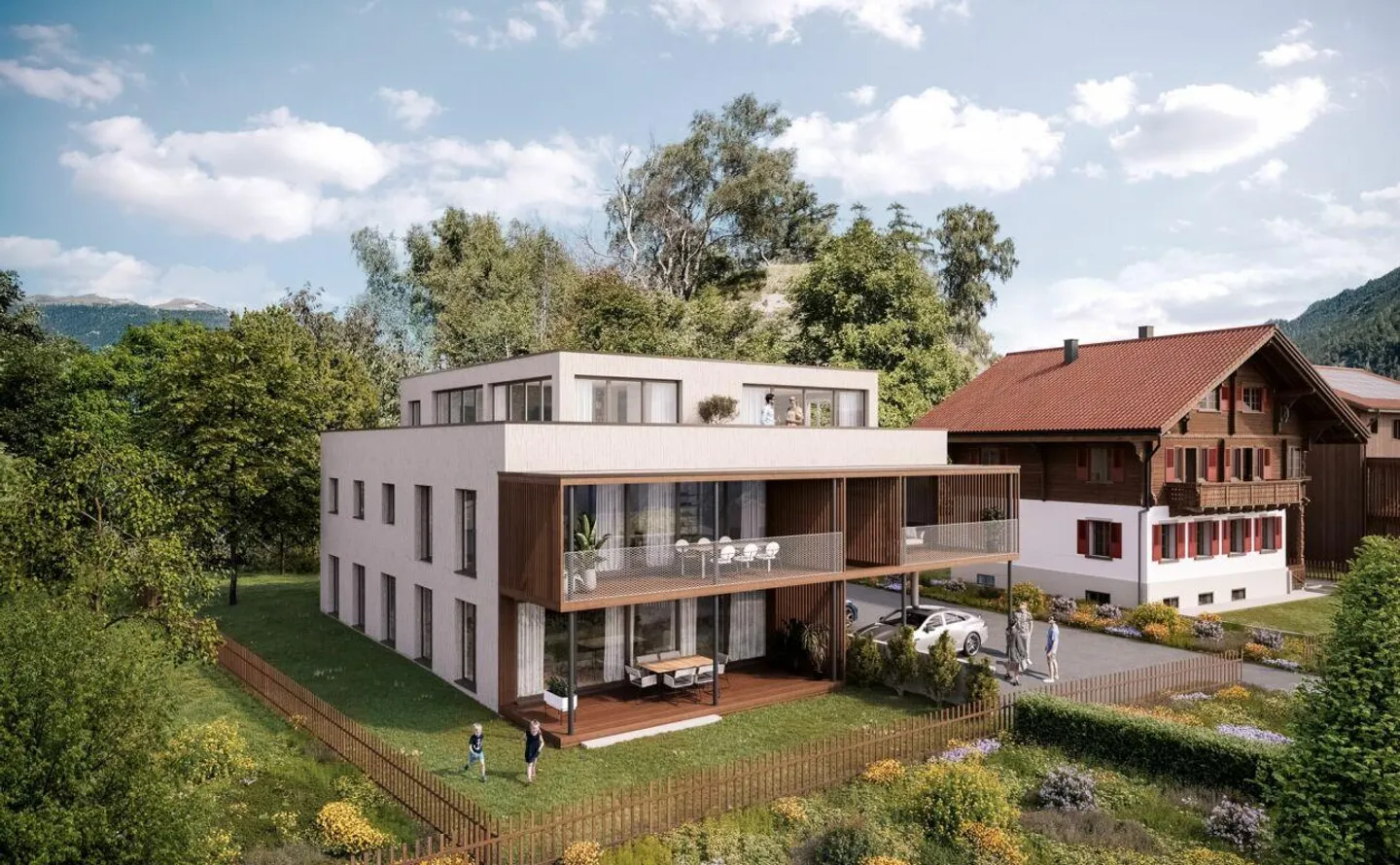 Luxuriöse Attikawohnung in Rhäzüns - Foto 2 von 6
