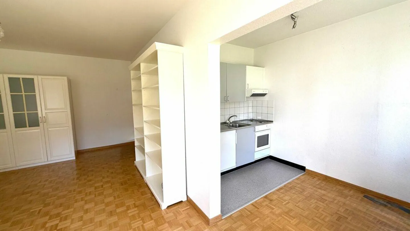 large 1 1/2-room apartment with garden seating area - Photo 6 of 13