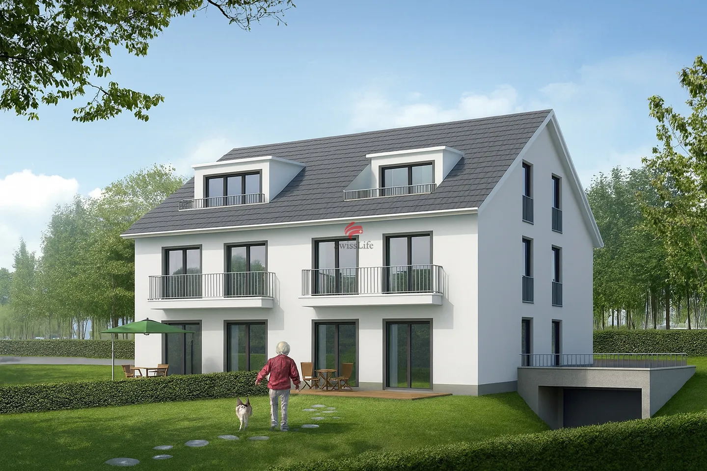 Neubauparzelle mit Projektstudie für 6 Wohnungen - Foto 1 von 1