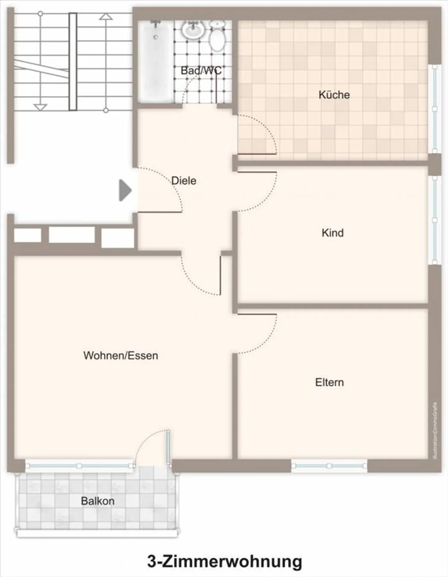 Appartement au Rez-de-Chaussée avec Balcon - Photo 7 sur 7