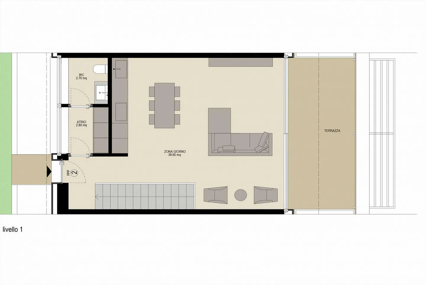 Appartamento Duplex Moderno con Terrazza - Foto 9 di 10