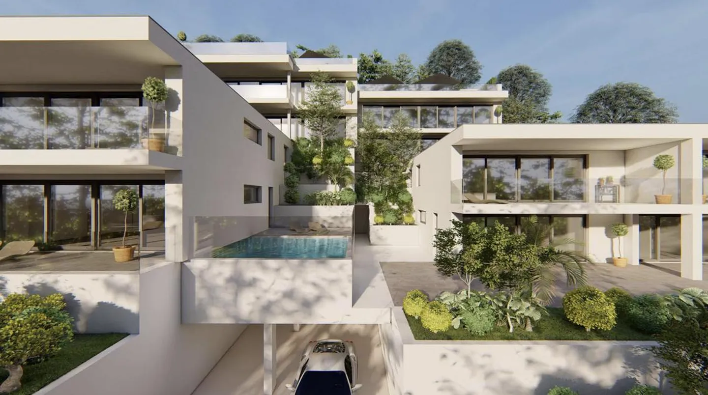 Elegante progetto di nuova costruzione, piscina, 2° residenza, vista lago, sauna, prato - Foto 5 di 6