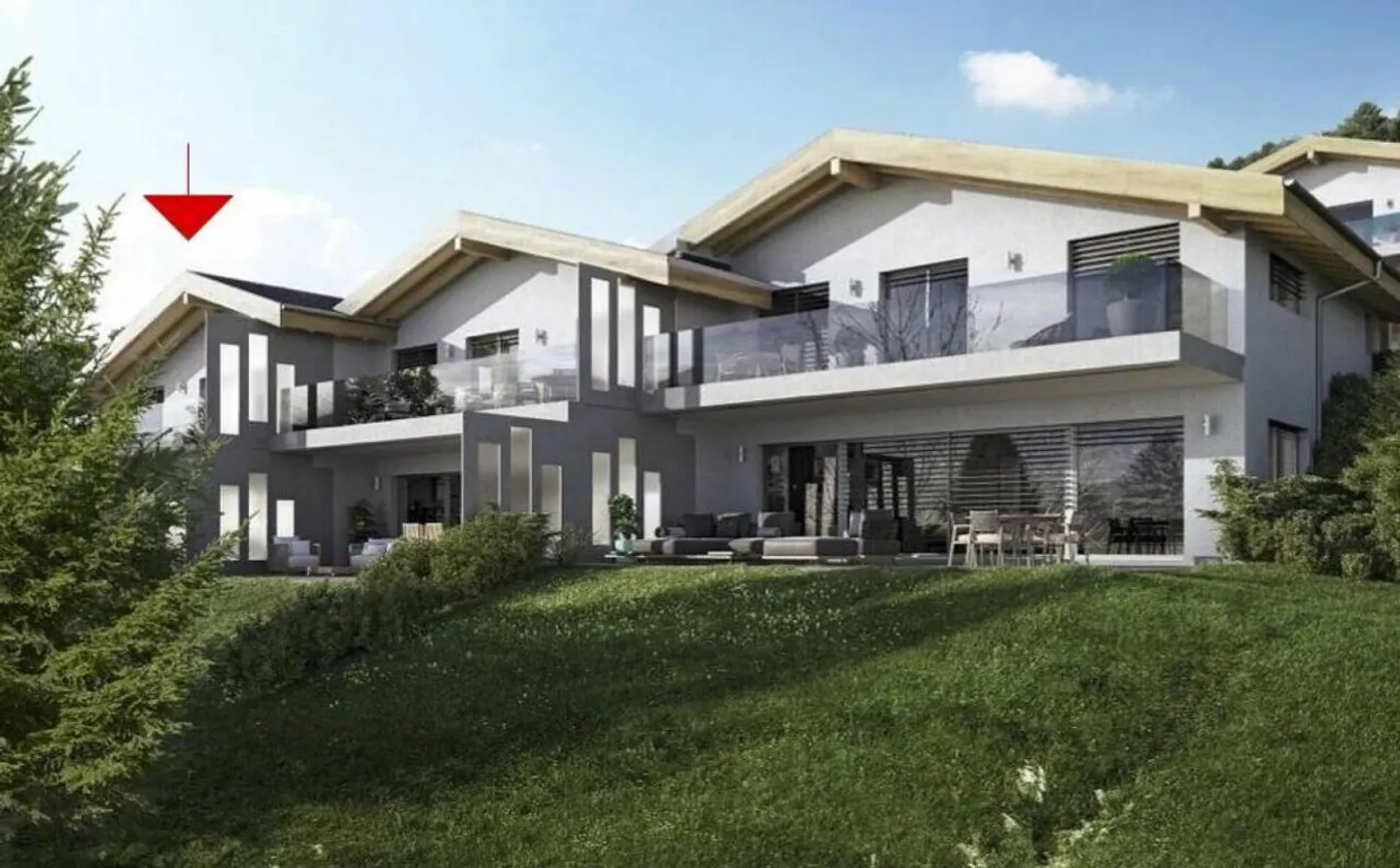 Villa adjacente 4,5 pièces à Vex - Photo 2 sur 12