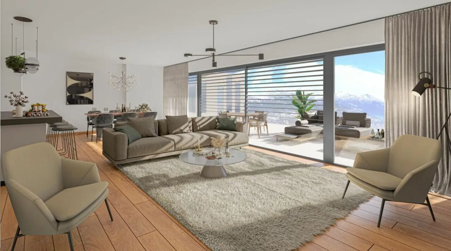 Villa adjacente 4,5 pièces à Vex - Photo 7 sur 12