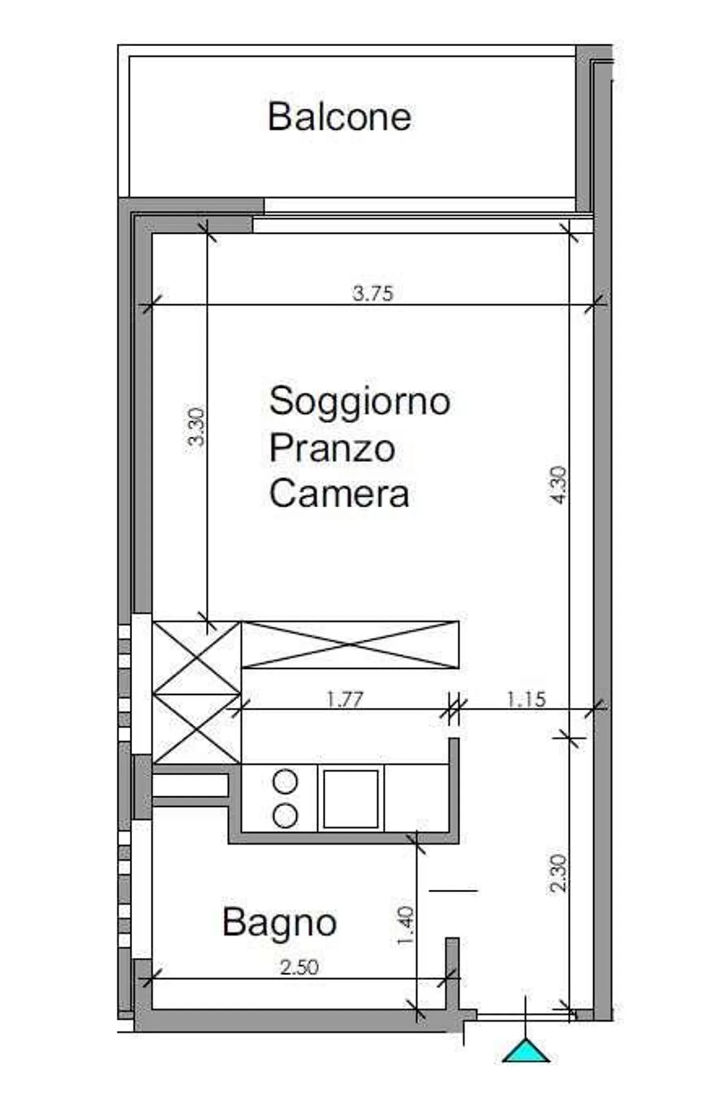 Bright 1.5 Rooms Renovated on the 4th Floor in the Heart of Lugano - Photo 5 of 7