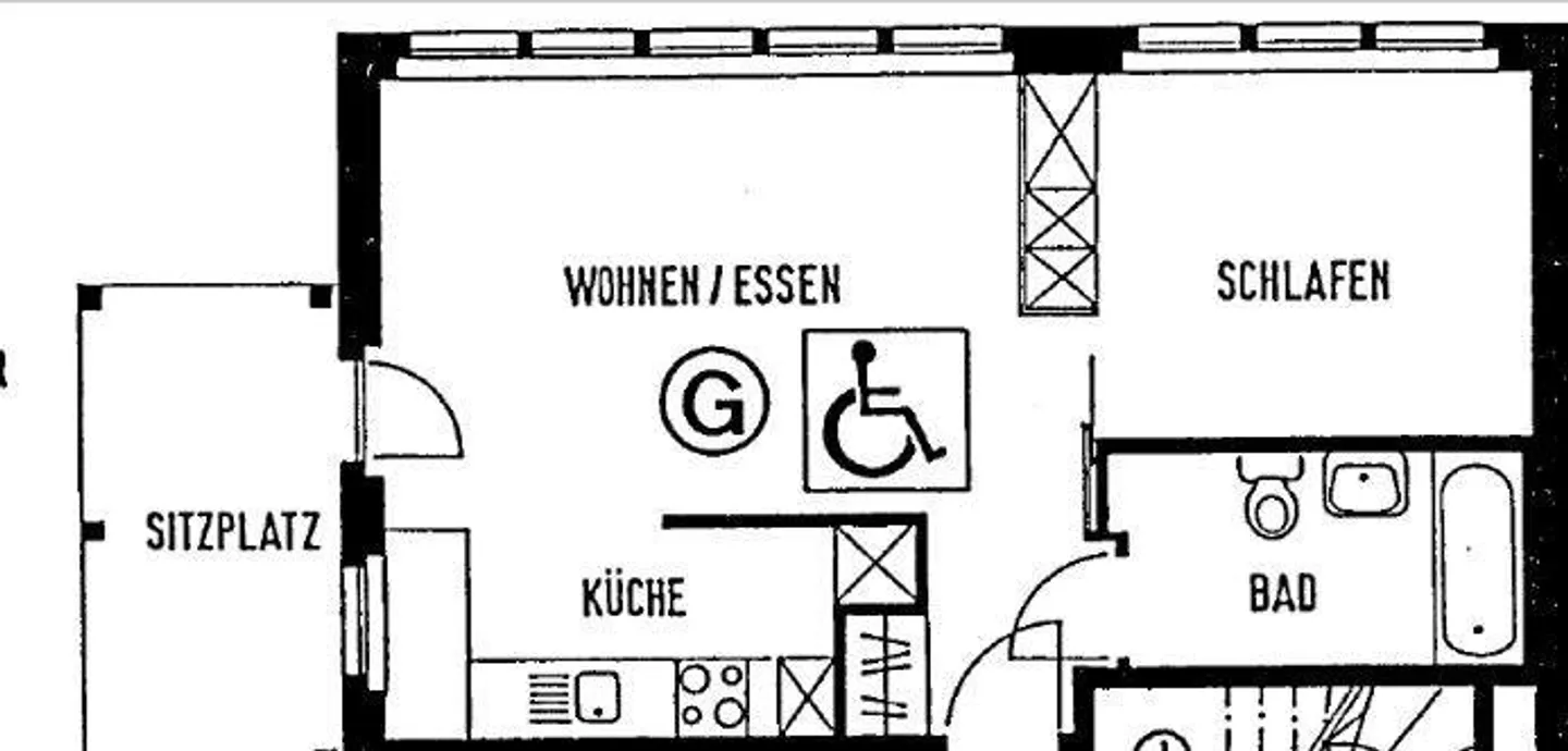 Charmante Wohnung mit Garten - Foto 5 von 5
