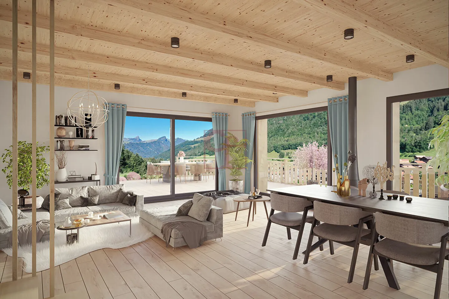 Chalet 4.5 Zimmer - Foto 3 von 7