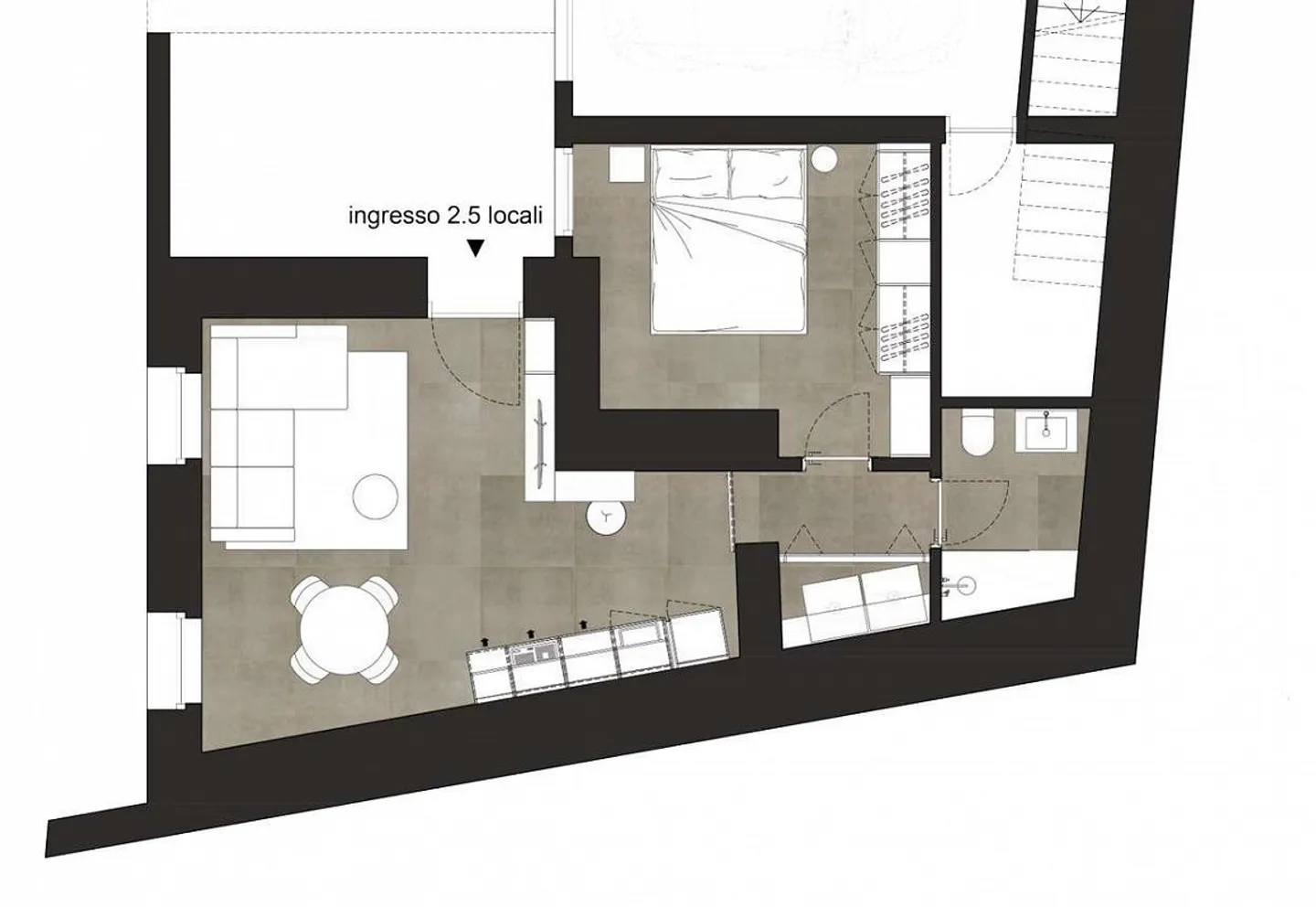 2,5 pièces dans le noyau de Bedano - En construction - Photo 3 sur 3