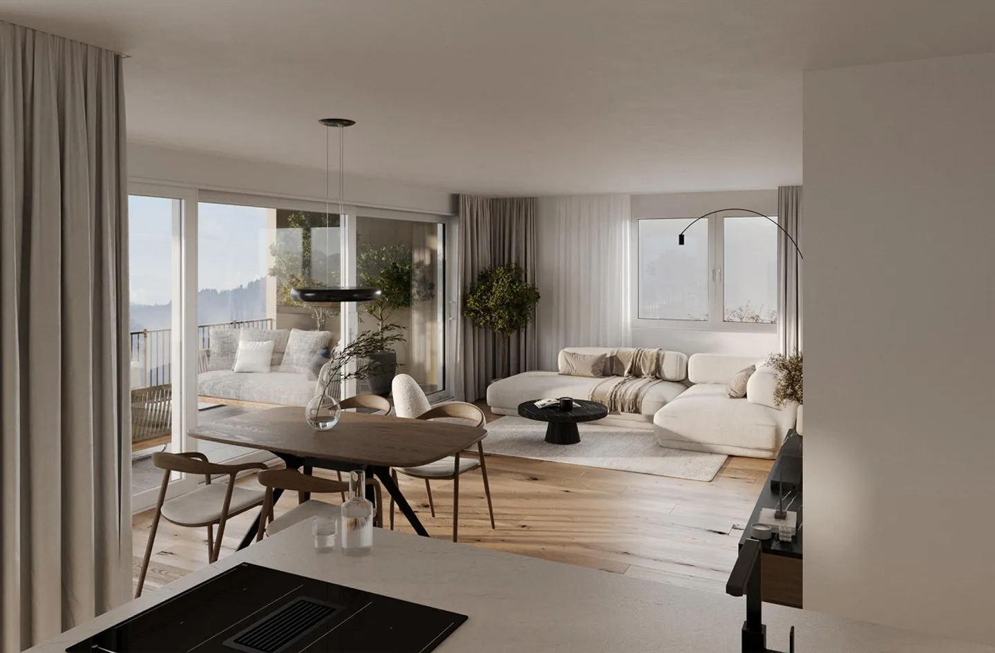 Modern 2.5-room condominium with two sunny balconies - Photo 4 of 5