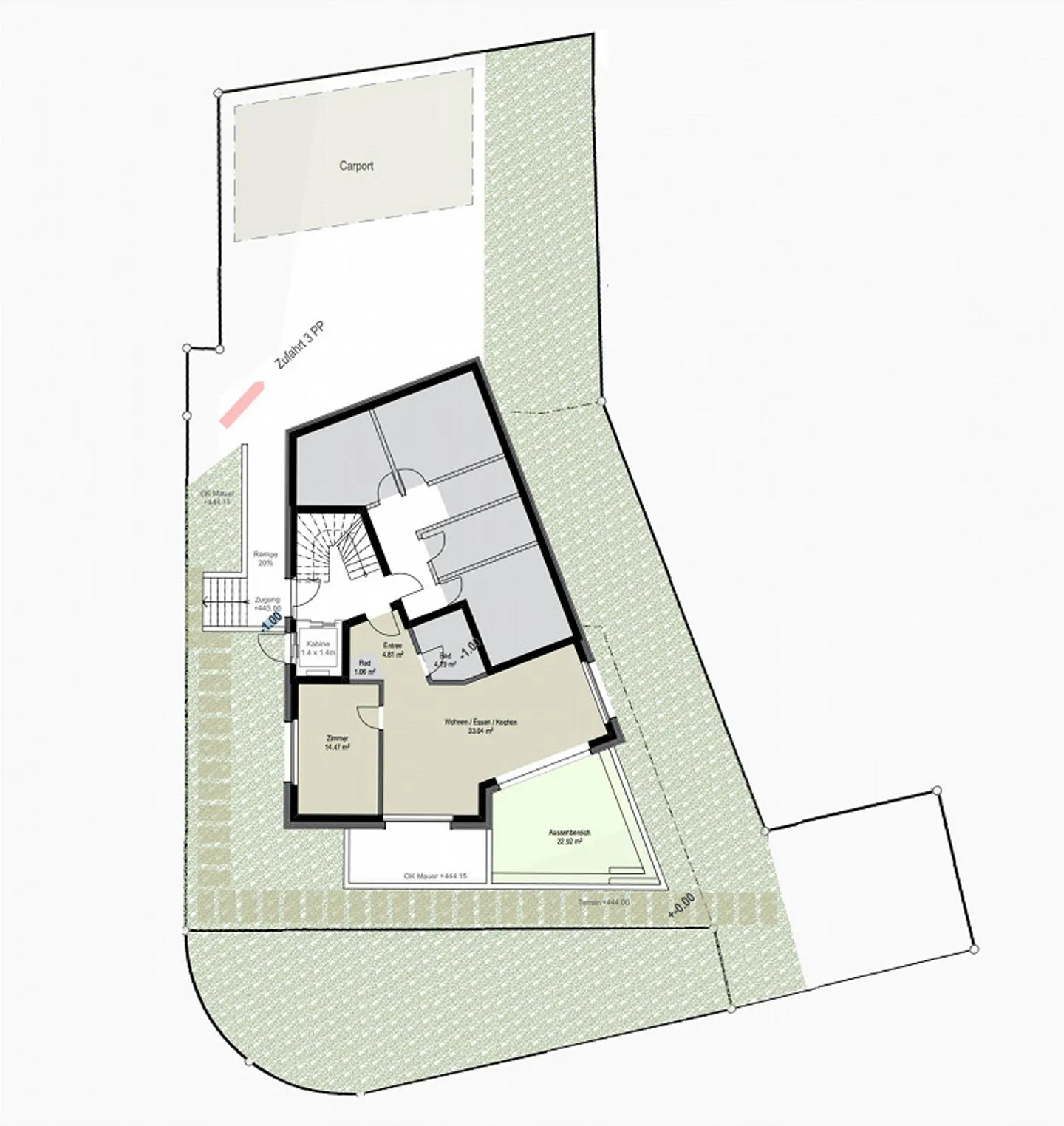 Newly built 2.5 room garden apartment with high-quality building standard - Photo 3 of 4
