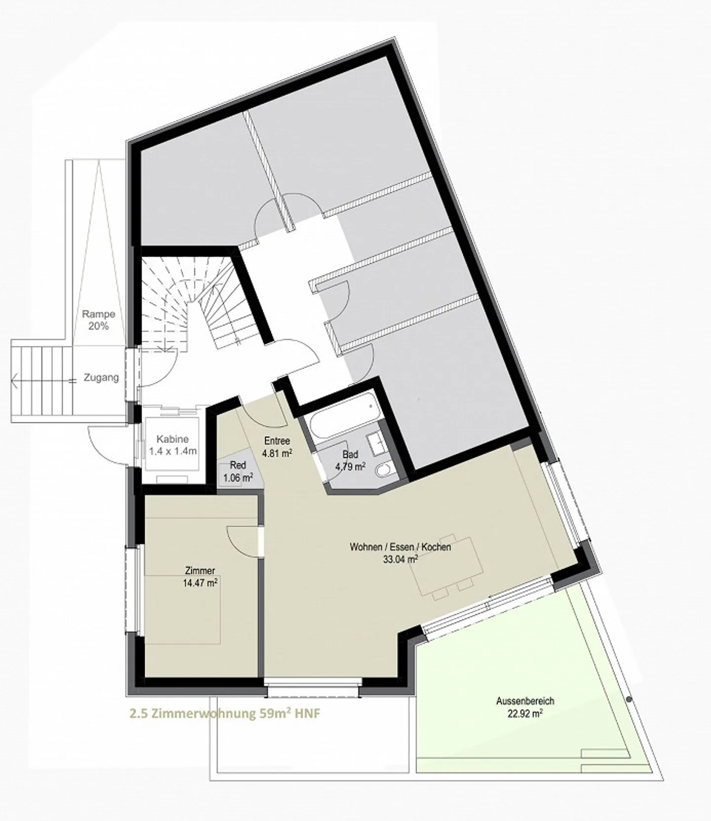 Newly built 2.5 room garden apartment with high-quality building standard - Photo 4 of 4