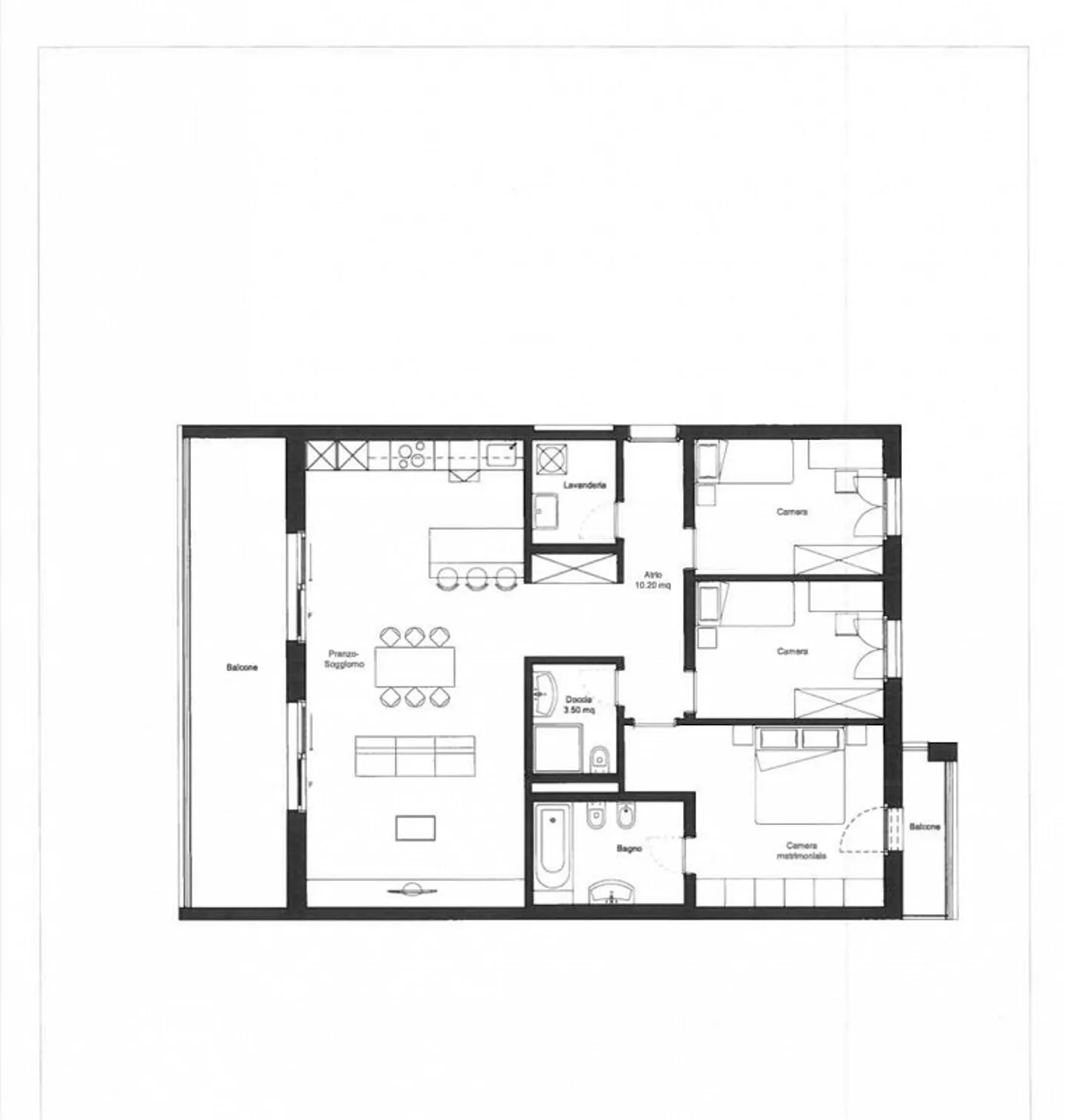 Modernes Apartment mit großer Terrasse mit Blick auf den Garten - Foto 3 von 3