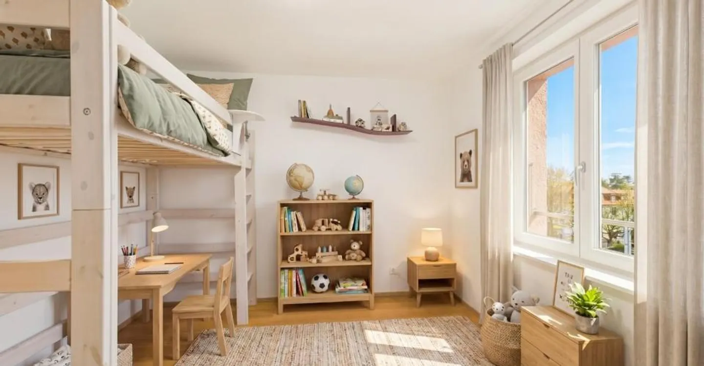 Neu renovierte 6.5-Zimmer-Attikawohnung mit sonnigem Balkon in Basel - Foto 7 von 11