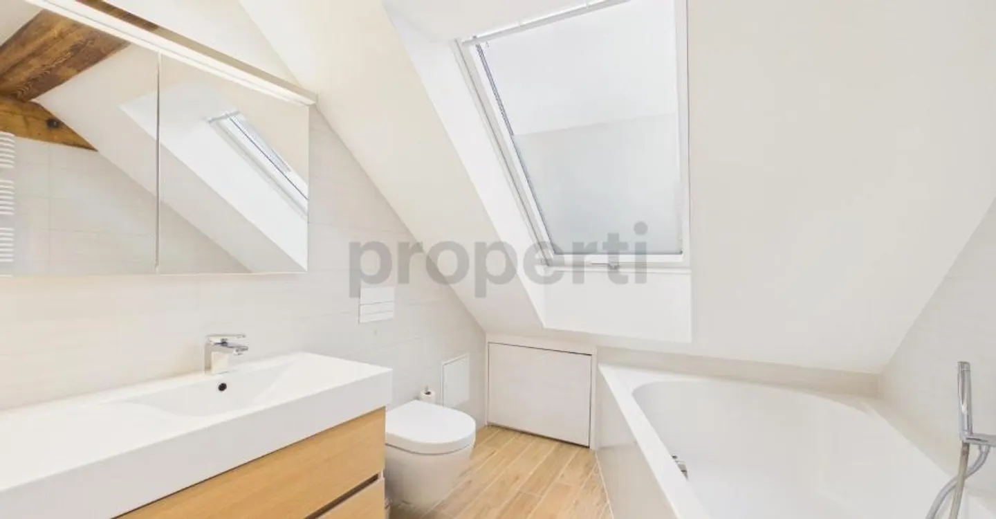 Neu renovierte 6.5-Zimmer-Attikawohnung mit sonnigem Balkon in Basel - Foto 9 von 11