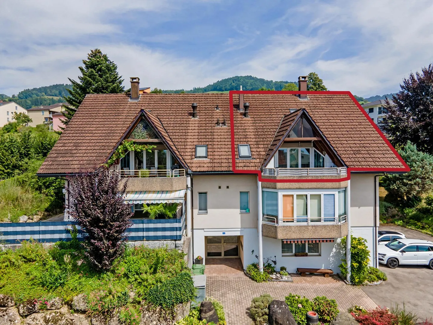 Maisonette-Dachwohnung avec vue panoramique dans un emplacement central - Photo 9 sur 9