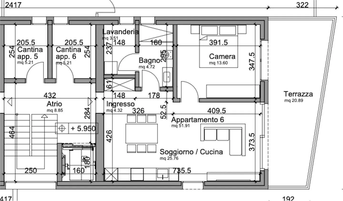 LOCARNO - großzügige 2.5 mit großer Terrasse - Foto 6 von 6