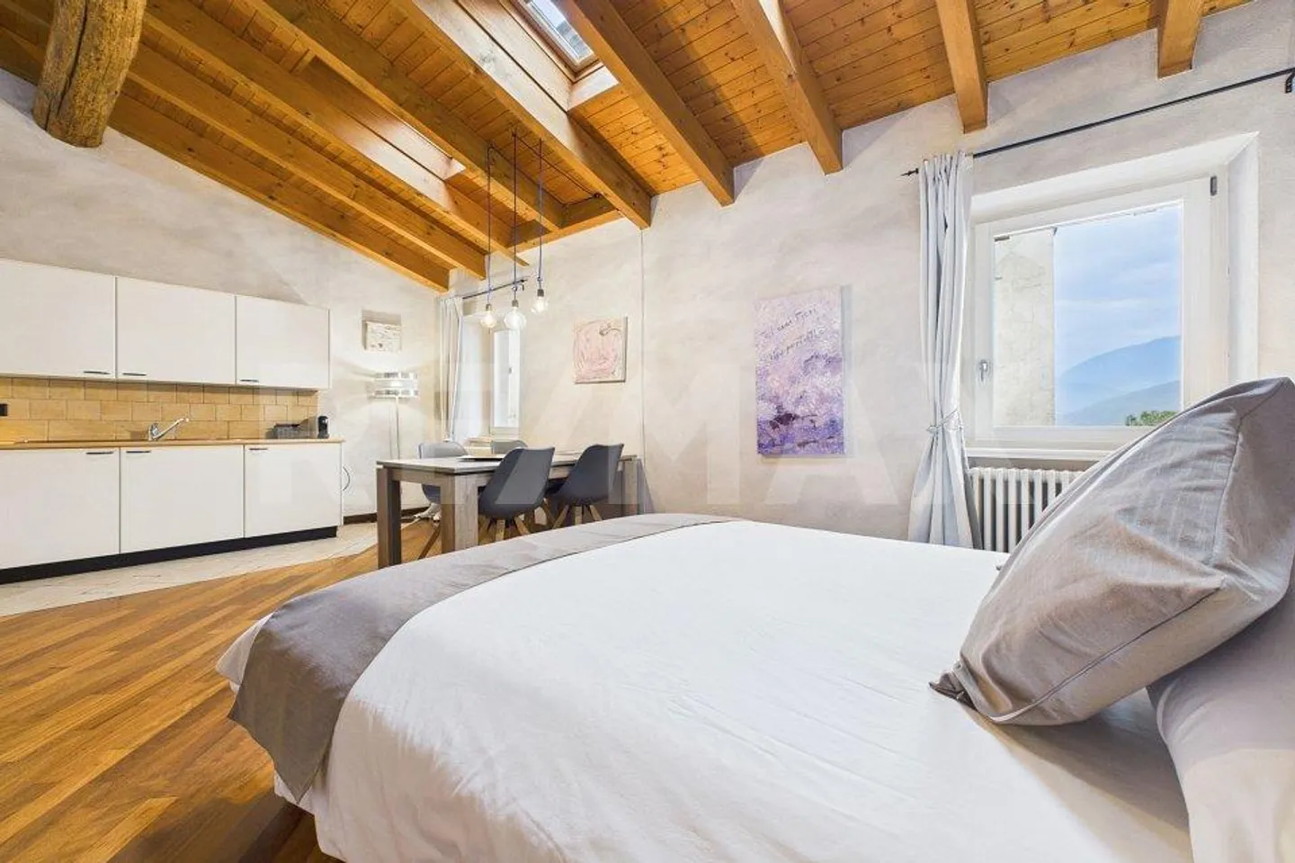 Elegant furnished maisonette of 1½ rooms with lake view in Morcote - Photo 8 of 13