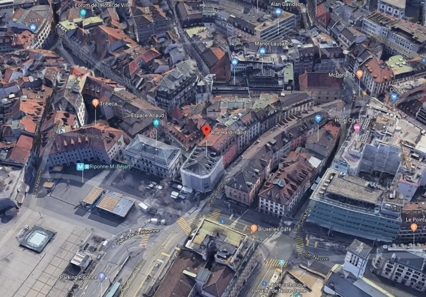 Werbeauslage im Stadtzentrum von Lausanne - Foto 2 von 4